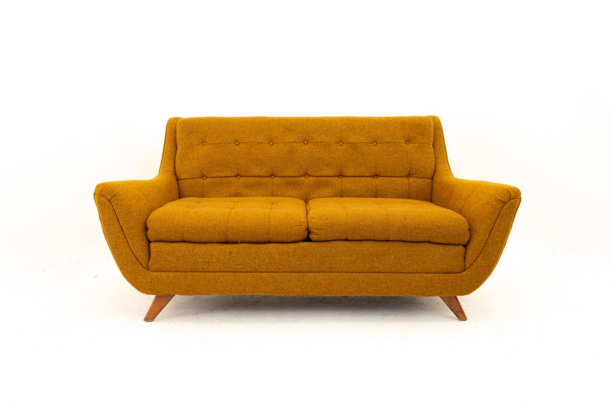 Mid-Century Modern Adrian Pearsall Gondola Style Norwalk Furniture Midcentury Loveseat