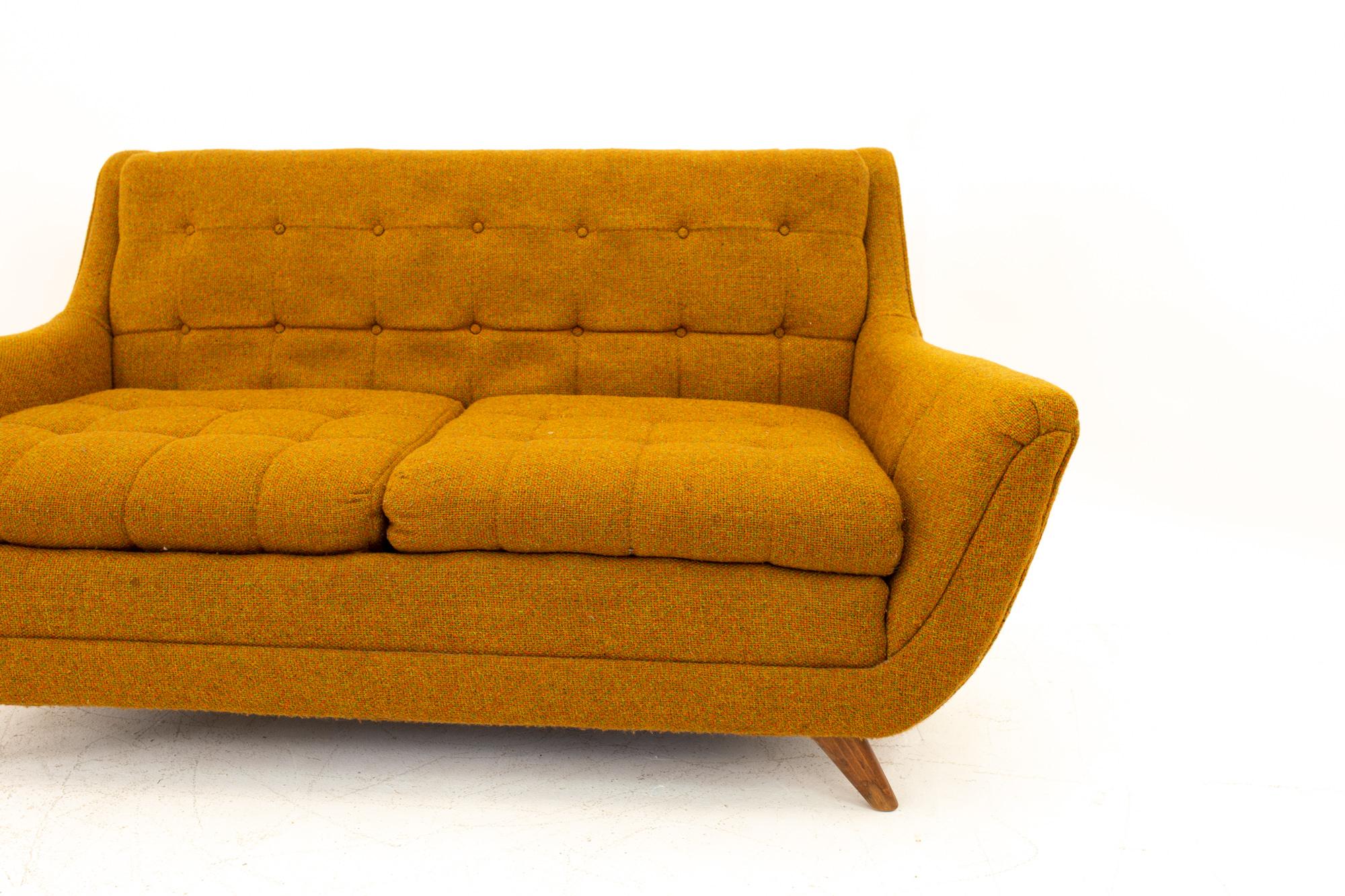 Late 20th Century Adrian Pearsall Gondola Style Norwalk Furniture Midcentury Loveseat