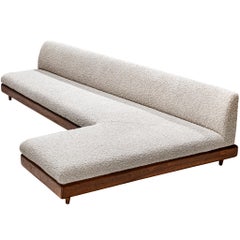 Adrian Pearsall Grand Boomerang Sofa aus Pierre Frey Bouclé