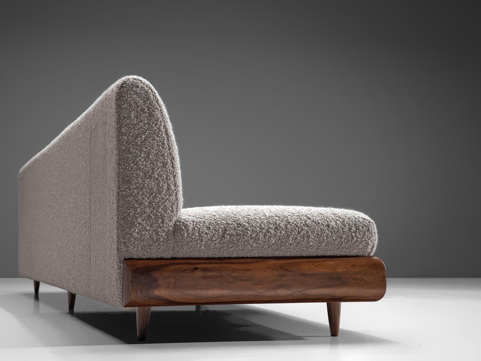 Mid-Century Modern Adrian Pearsall Grand Boomerang Sofa Upholstered in Luxurious Pierre Frey