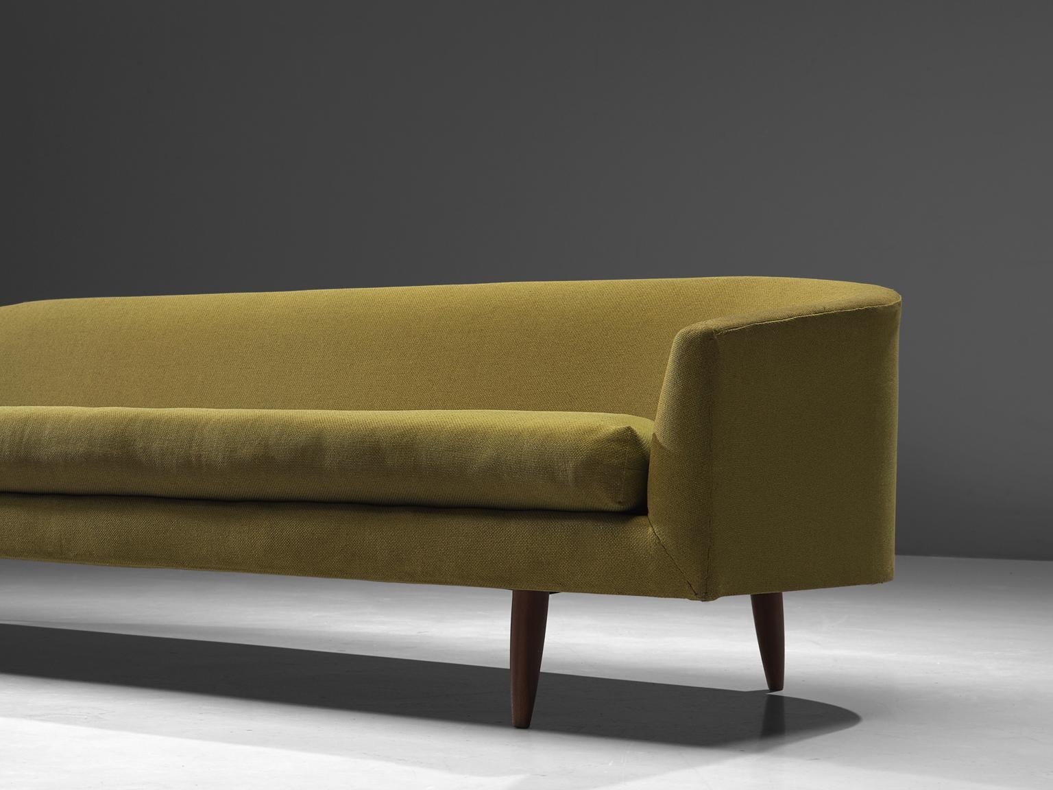 Mid-Century Modern Adrian Pearsall Grand 'Cloud' Sofa in Green Upholstery