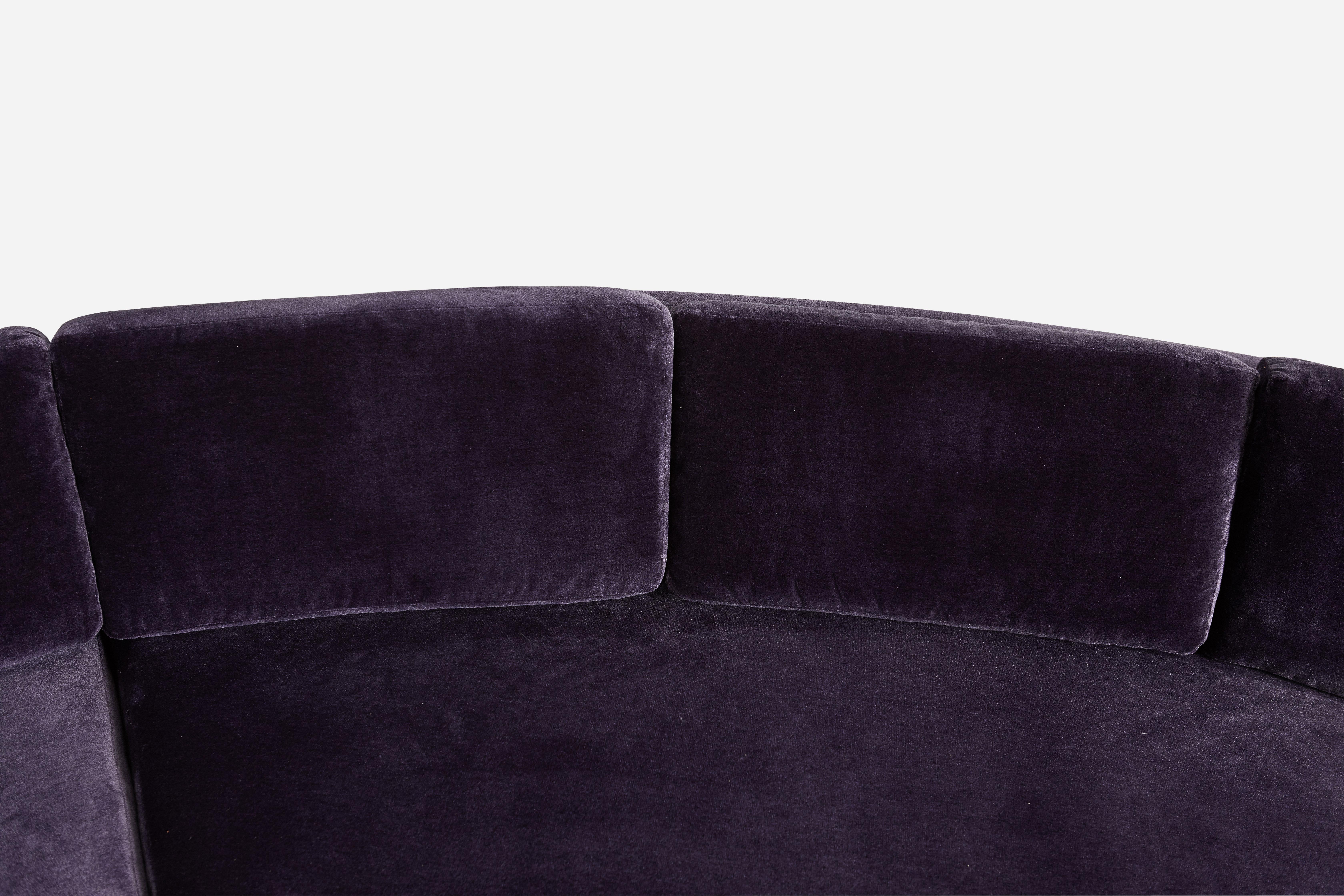 Mid-Century Modern Adrian Pearsall Half-Round Sectional Sofa