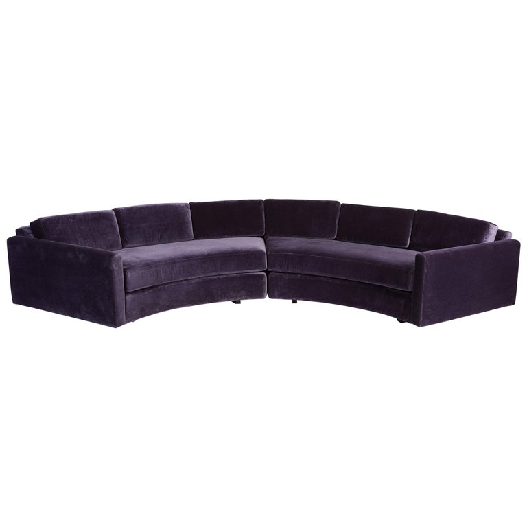 Adrian Pearsall Half-Round Sectional Sofa at 1stDibs