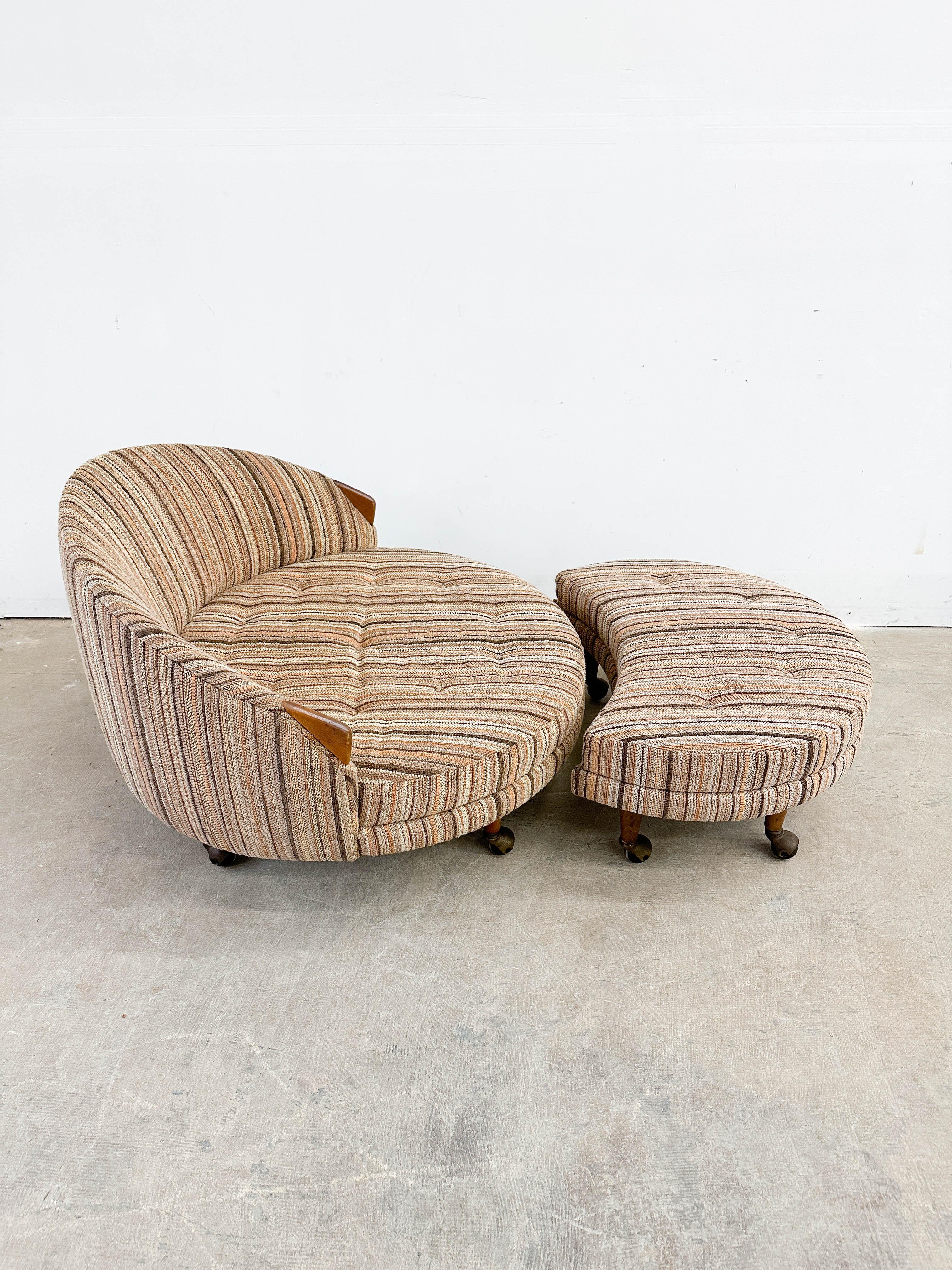 Adrian Pearsall 'Havana' chair and ottoman 3
