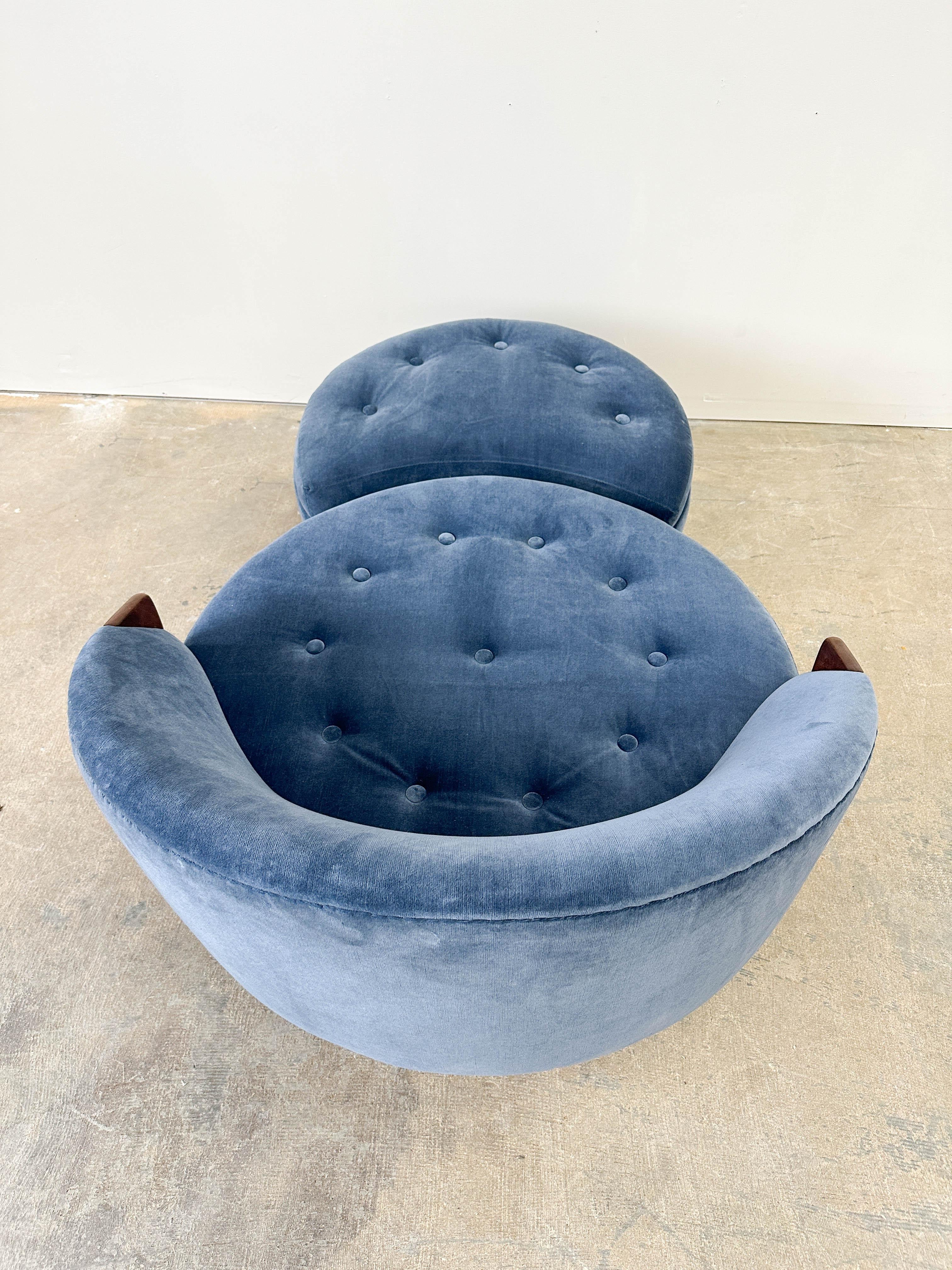 Adrian Pearsall 'Havana' chair and ottoman For Sale 5