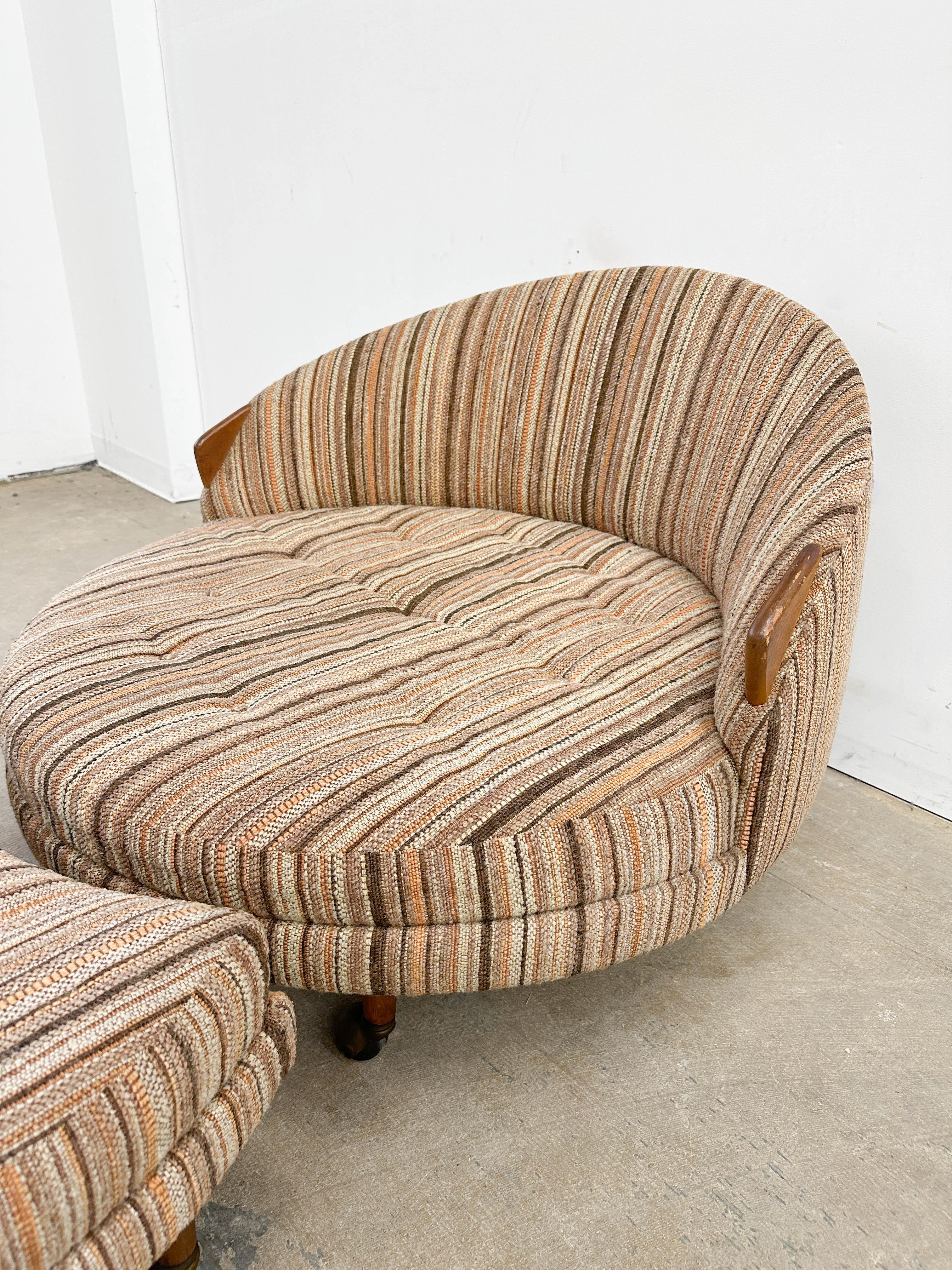 Adrian Pearsall 'Havana' chair and ottoman In Good Condition In Kalamazoo, MI