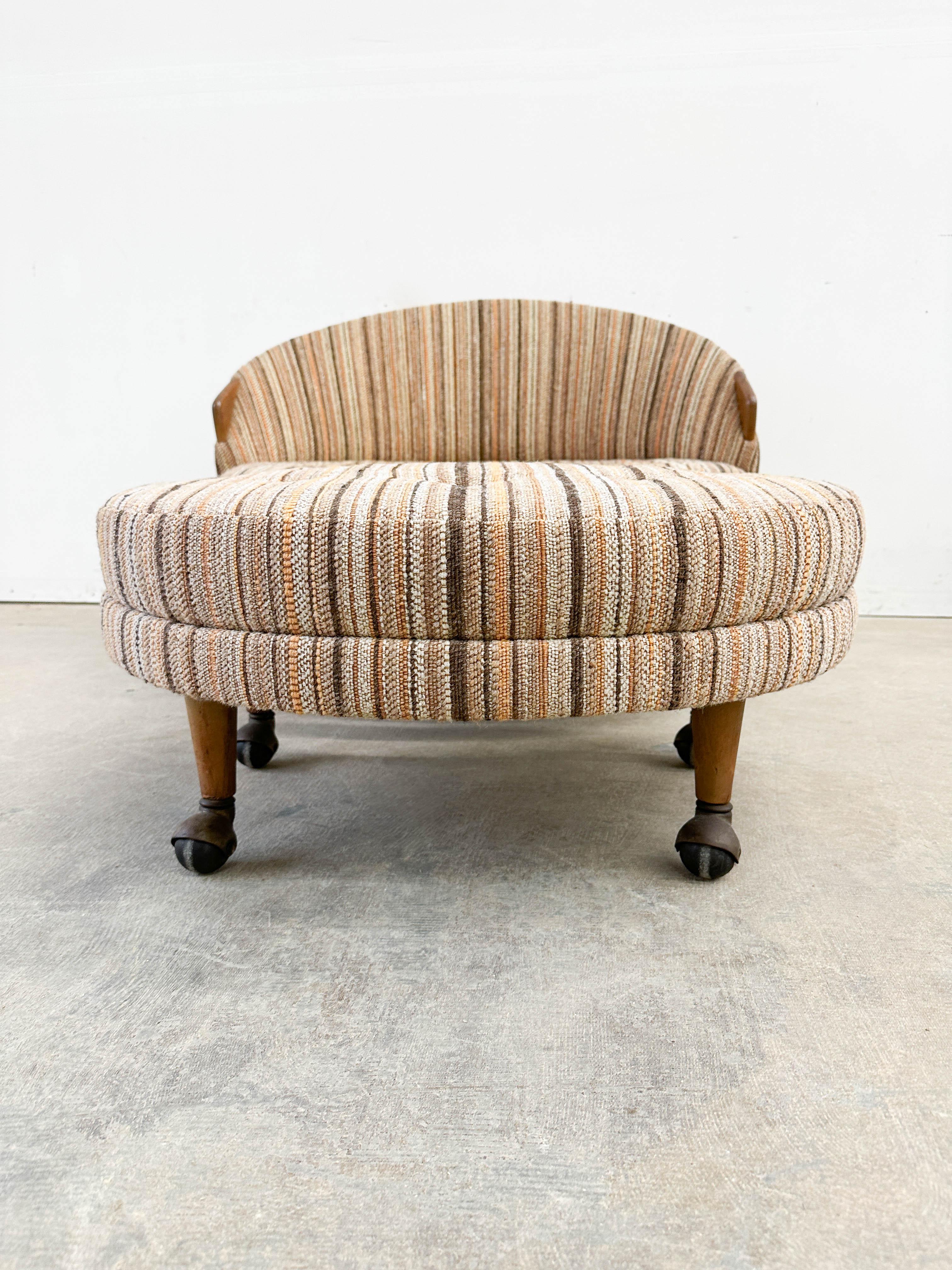 Walnut Adrian Pearsall 'Havana' chair and ottoman