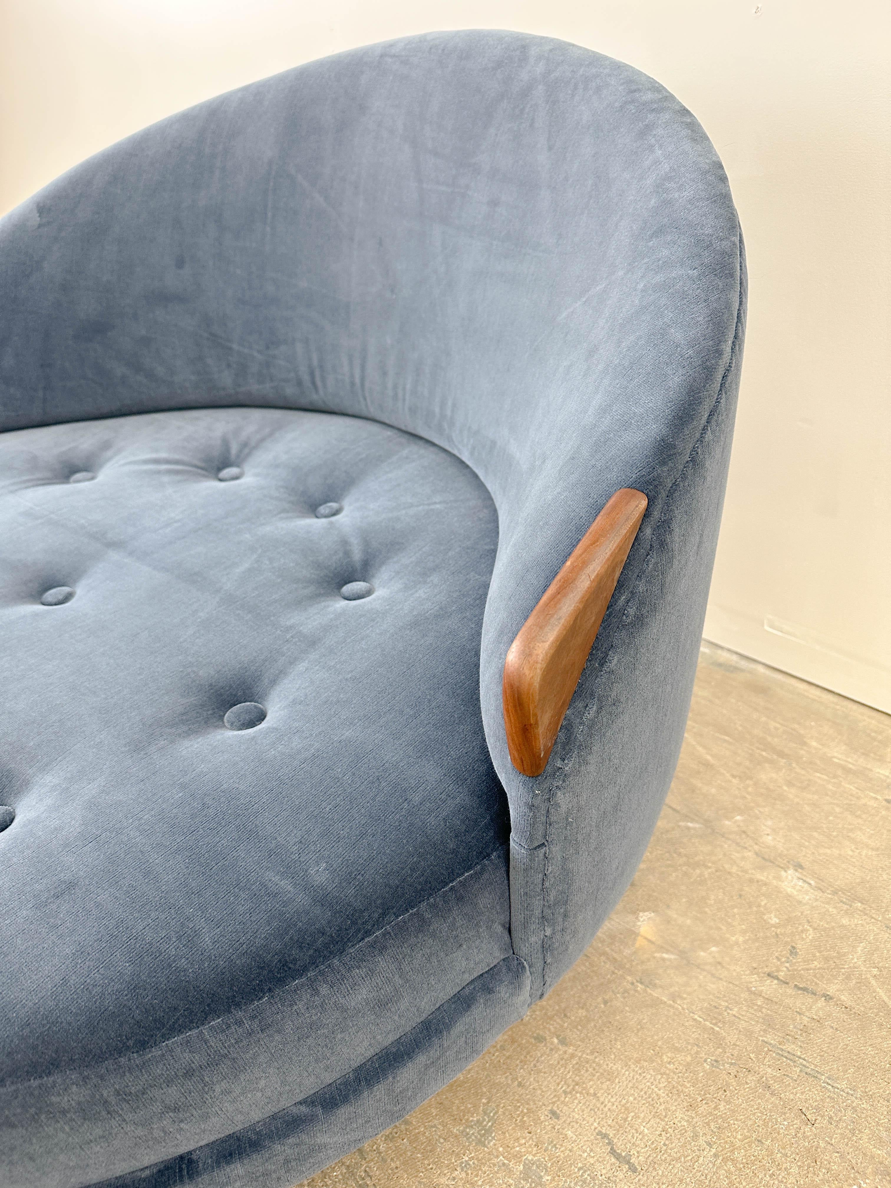 Adrian Pearsall 'Havana' chair and ottoman For Sale 2