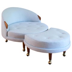 Adrian Pearsall Havana Chair and Ottoman