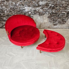 Silla y otomana Havana Lounge Chair de Adrian Pearsall para Craft Associates