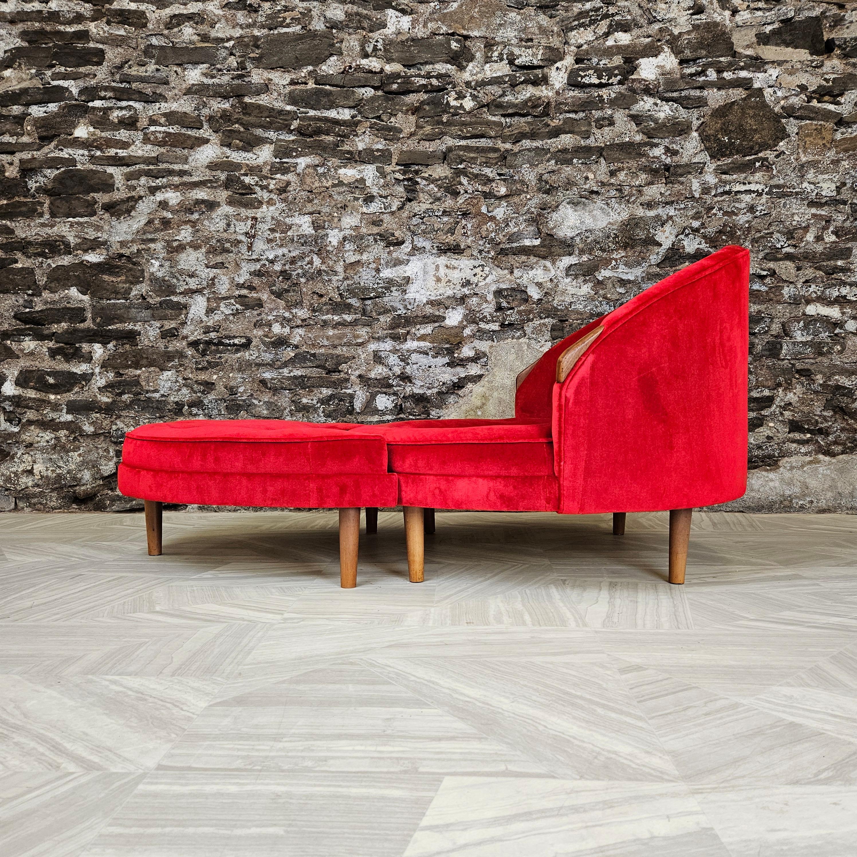Adrian Pearsall Havana Loungesessel und Ottomane für Craft Associates (Moderne der Mitte des Jahrhunderts) im Angebot