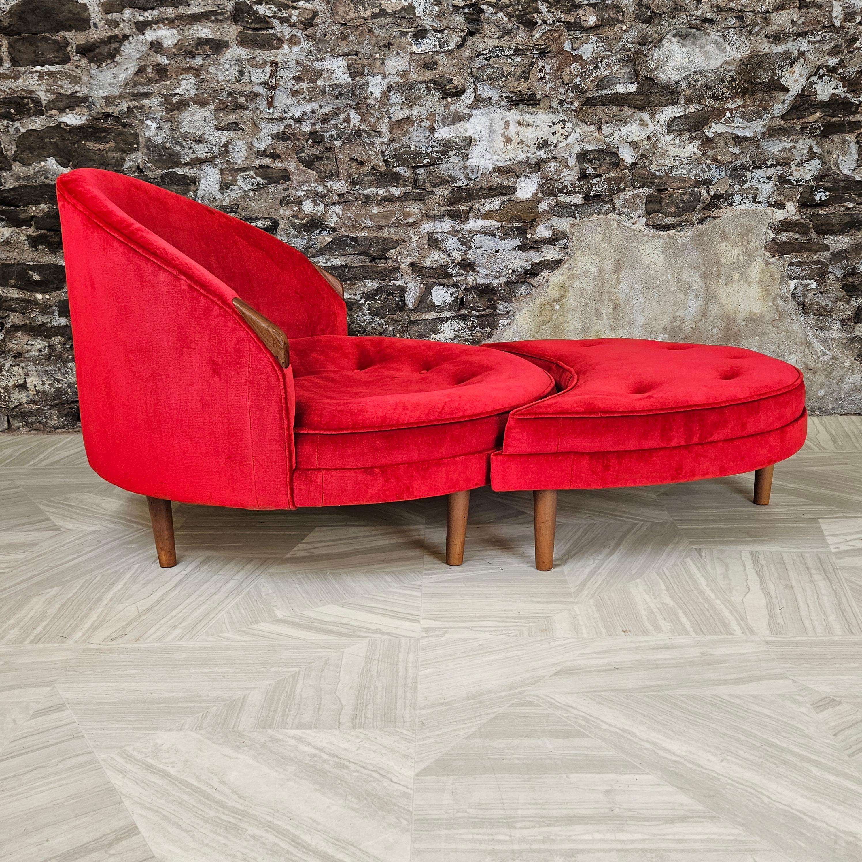 Adrian Pearsall Havana Loungesessel und Ottomane für Craft Associates im Angebot 1