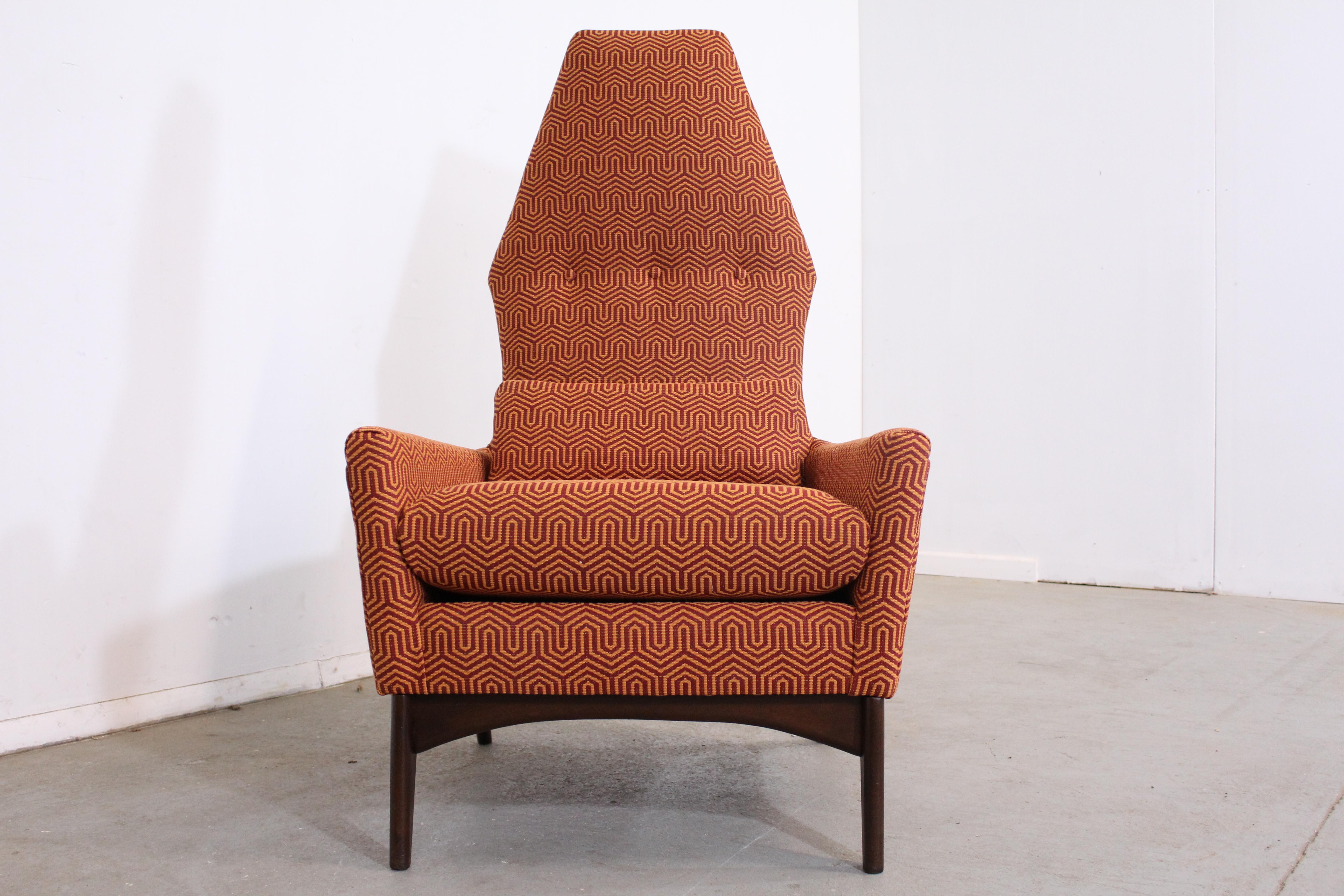 Mid-20th Century Adrian Pearsall High Back Lounge/ Accent  Chair Crypton 