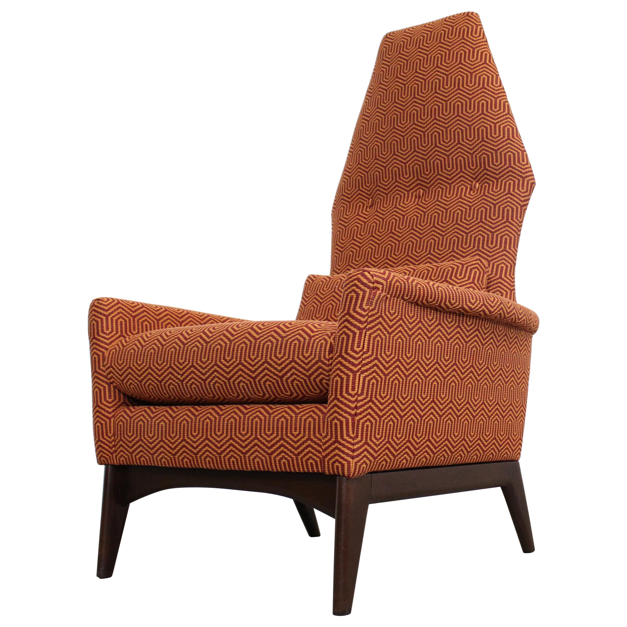 Adrian Pearsall High Back Lounge/ Accent  Chair Crypton "Mambo Jive"