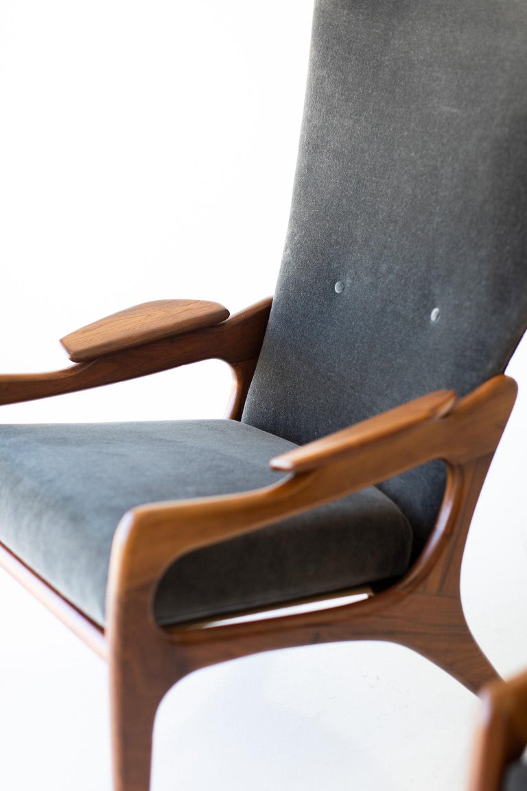 Adrian Pearsall High Back Lounge Chairs for Craft Associates Inc. at