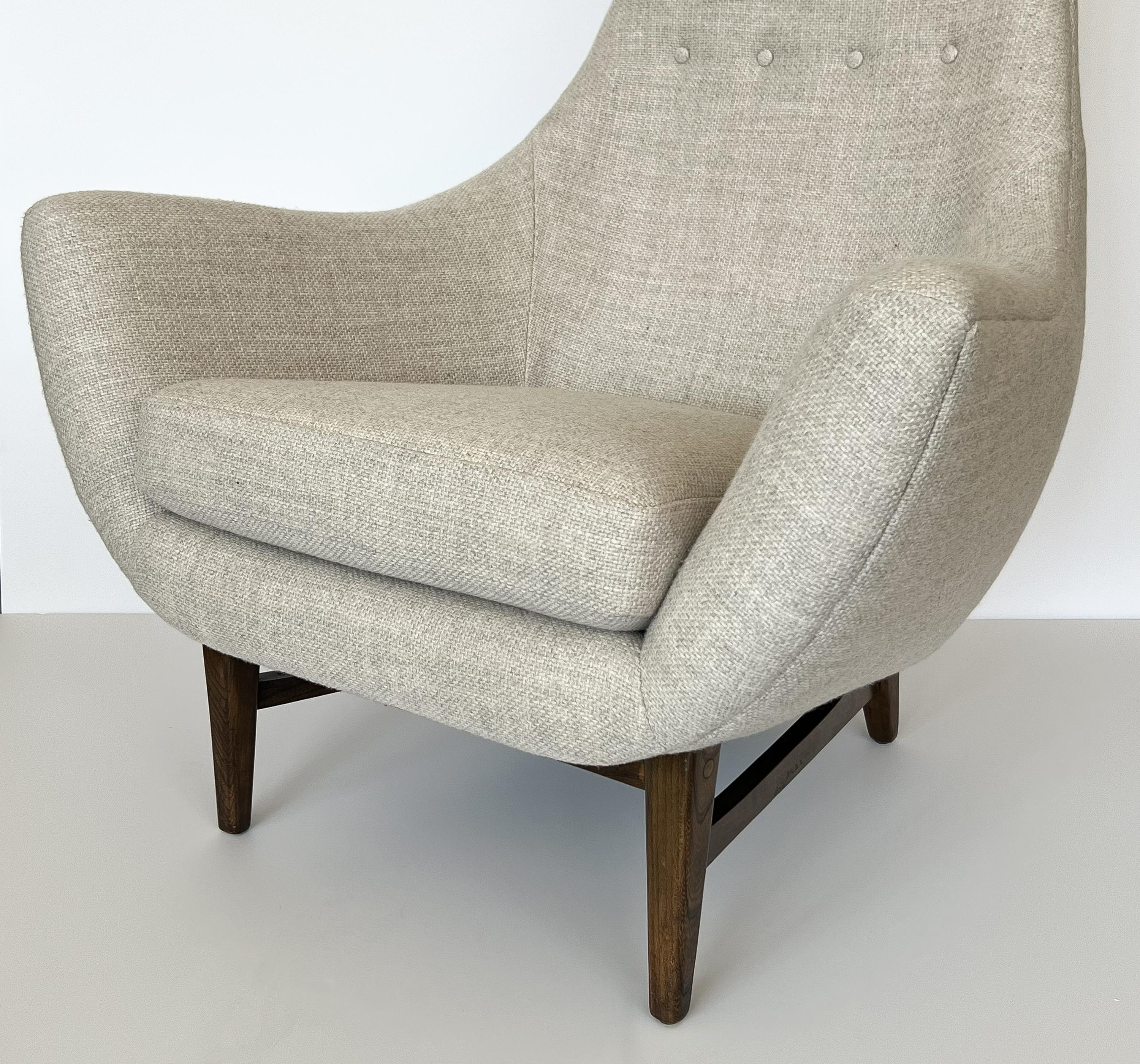 Adrian Pearsall High Back Sculptural Lounge Chair 8