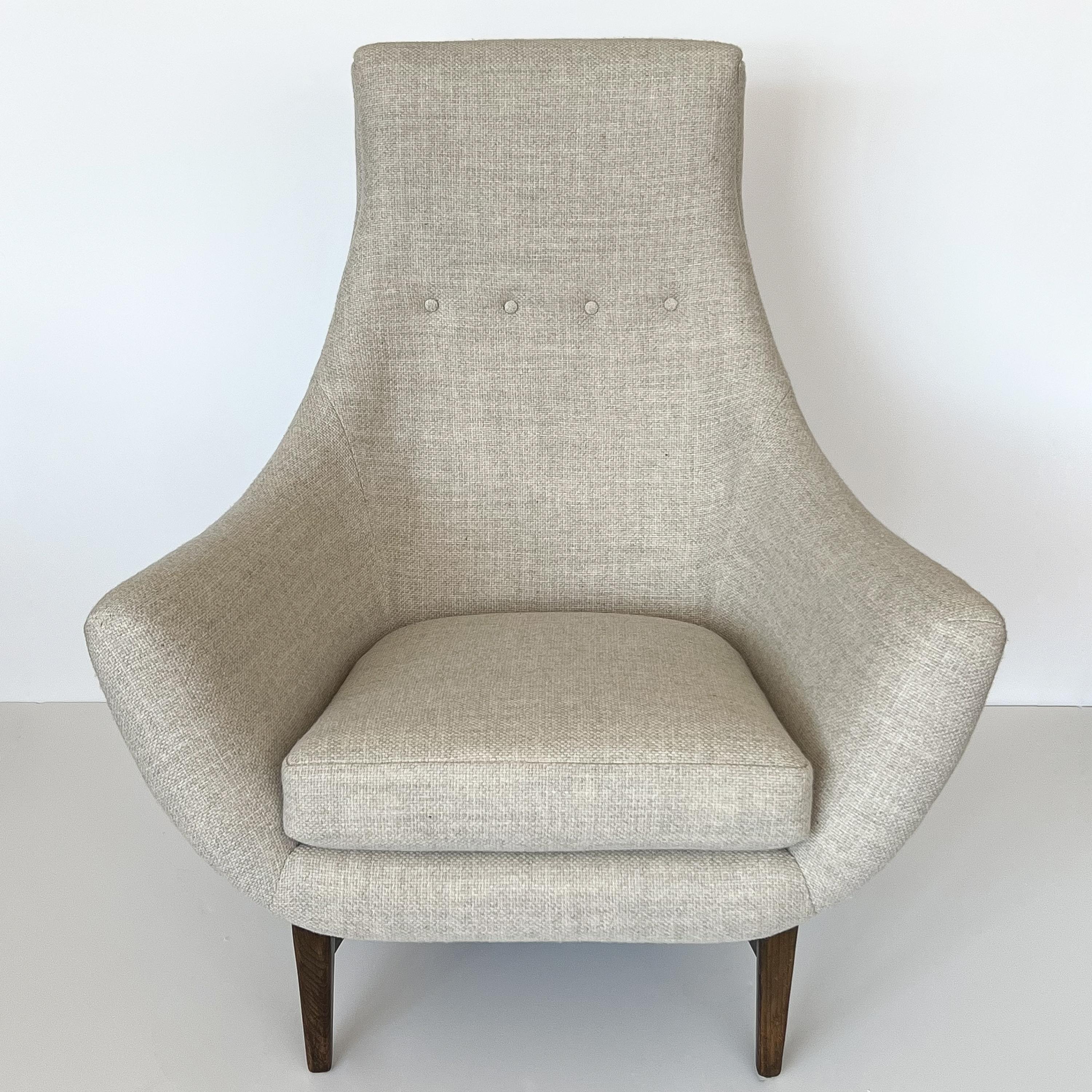 Mid-Century Modern Adrian Pearsall High Back Sculptural Lounge Chair