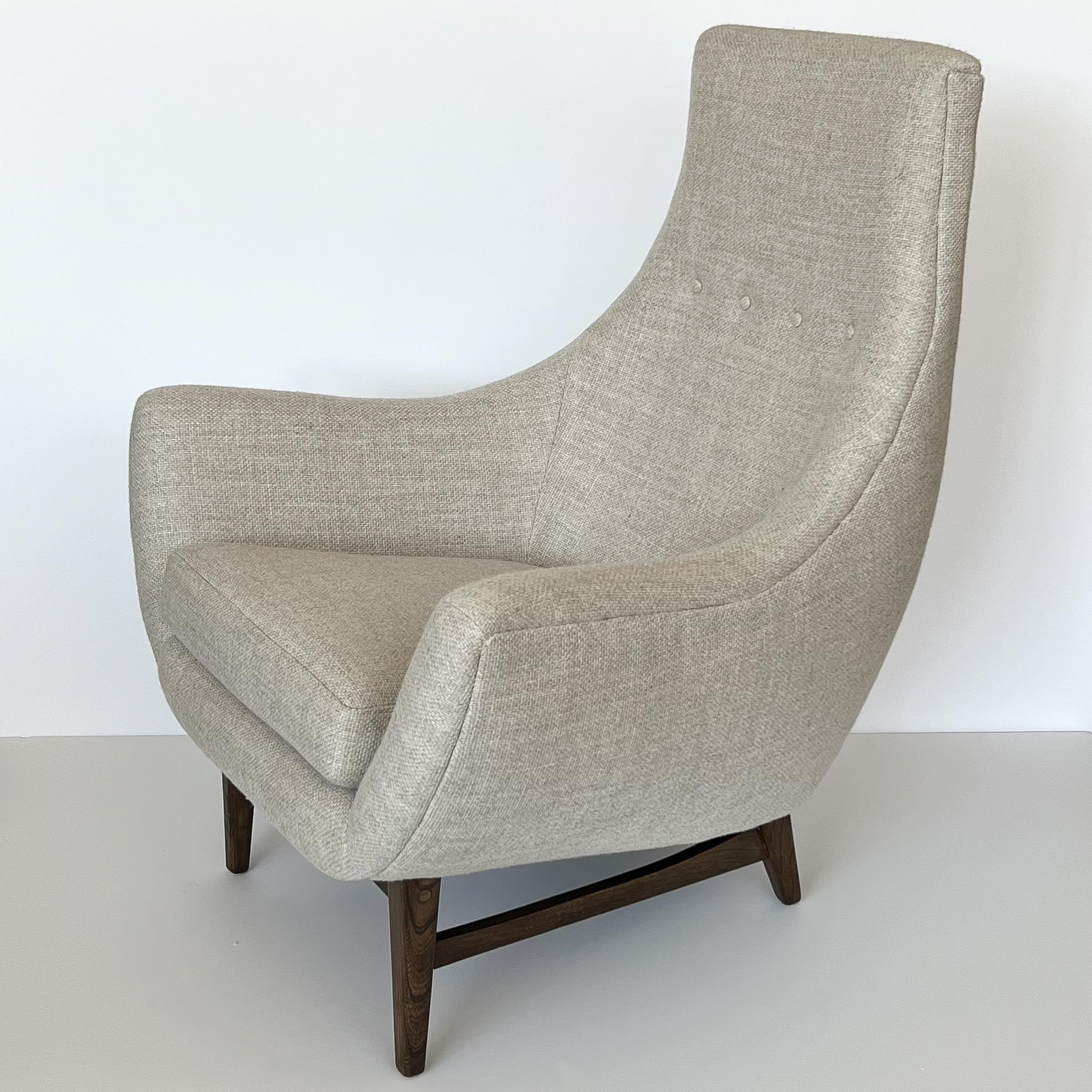 Mid-20th Century Adrian Pearsall High Back Sculptural Lounge Chair