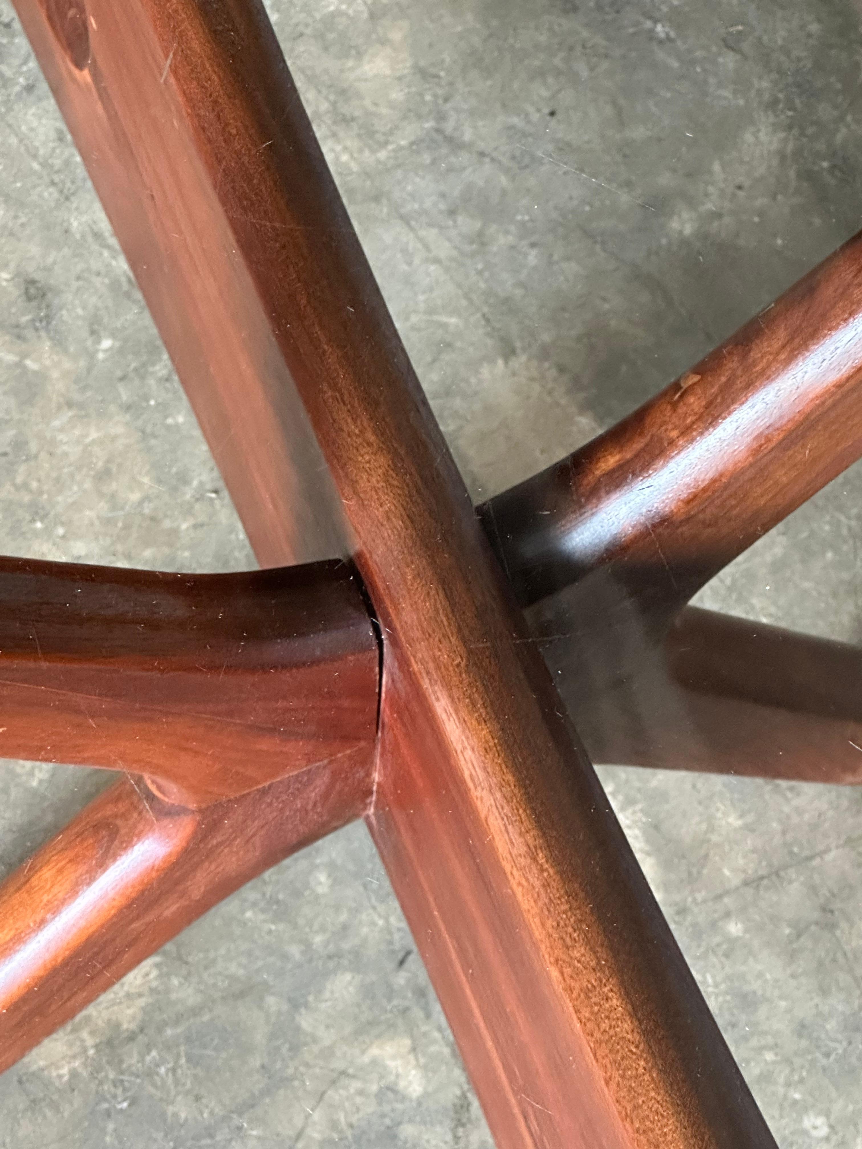 Adrian Pearsall “Jacks” Sculptural Coffee Table, Model 893-Tgo, Walnut and Glass 6
