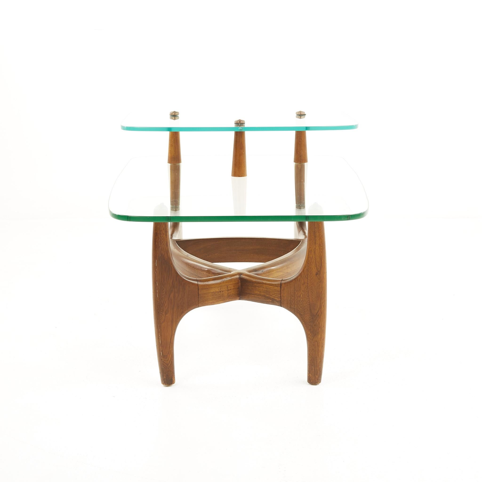 Late 20th Century Adrian Pearsall Kroehler Style Mid Century Side Tables, Pair