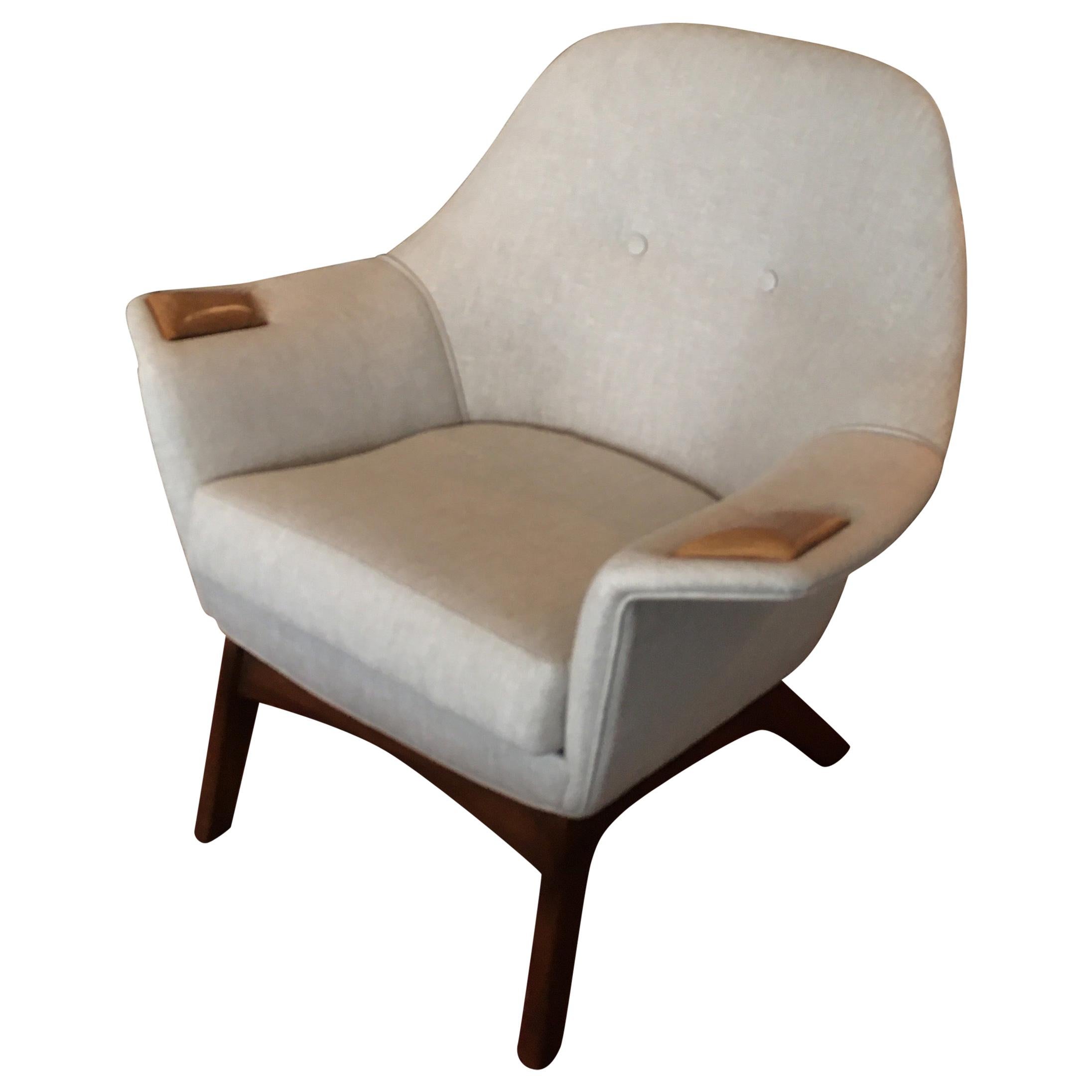 Adrian Pearsall  Linen Lounge Chair