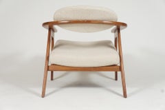 Adrian Pearsall Lounge/Captain's Chair for Craft Assoc. model 916-CC in Walnut