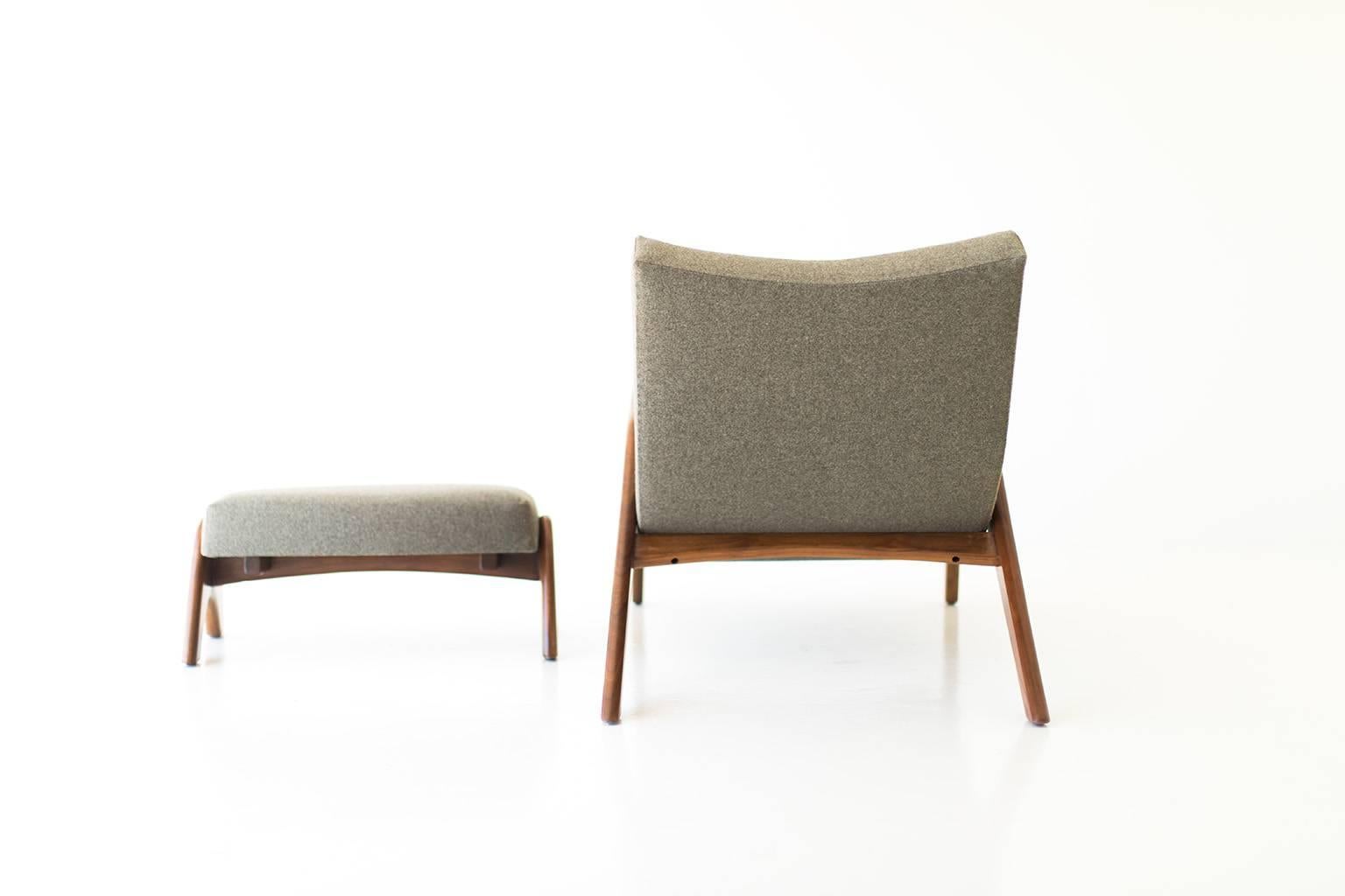 Mid-20th Century Adrian Pearsall Lounge Chair and Ottoman for Craft Associates Inc.