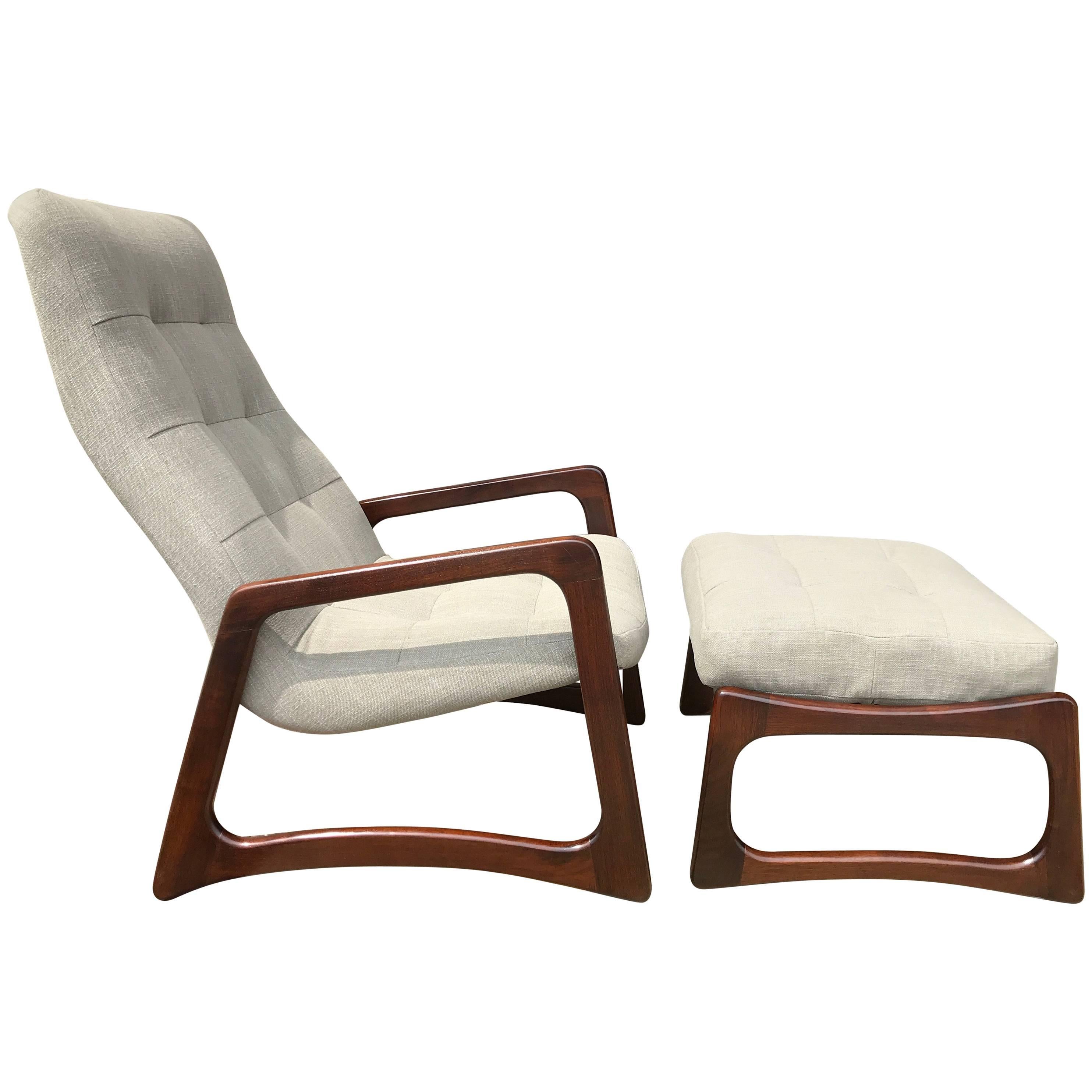 Adrian Pearsall Lounge Chair and Ottoman for Craft Associates, Restored