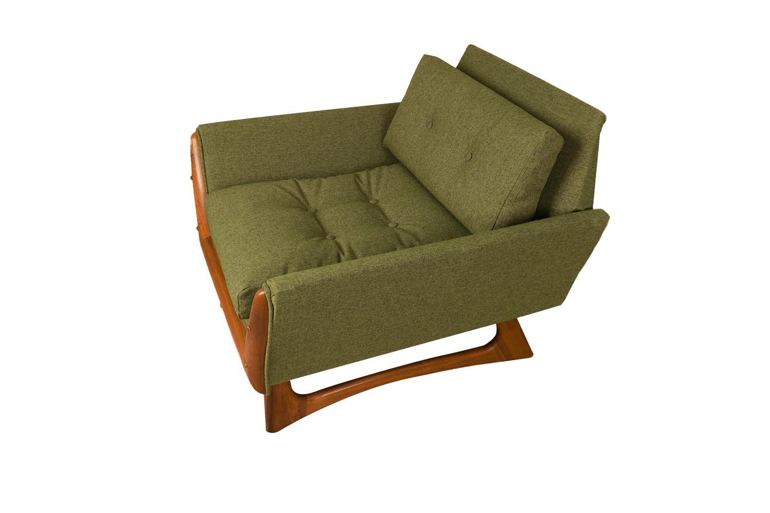 Fabric Adrian Pearsall Lounge Chair Mid-Century Modern 