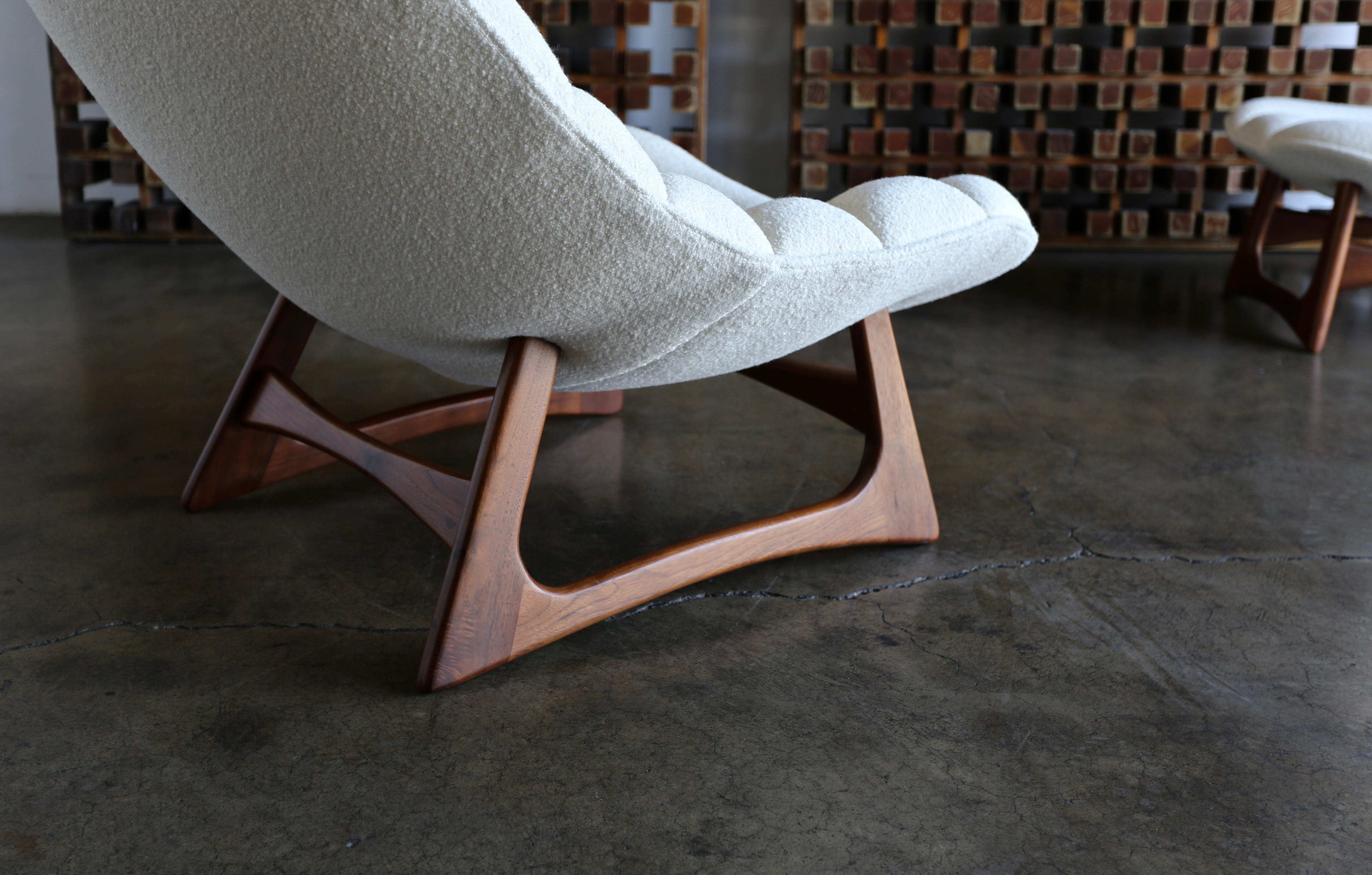 Adrian Pearsall Lounge Chair and Ottoman for Craft Associates Inc., circa 1960 2