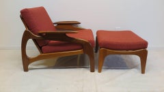 Adrian Pearsall Lounge Chair with Ottoman Model 1209C