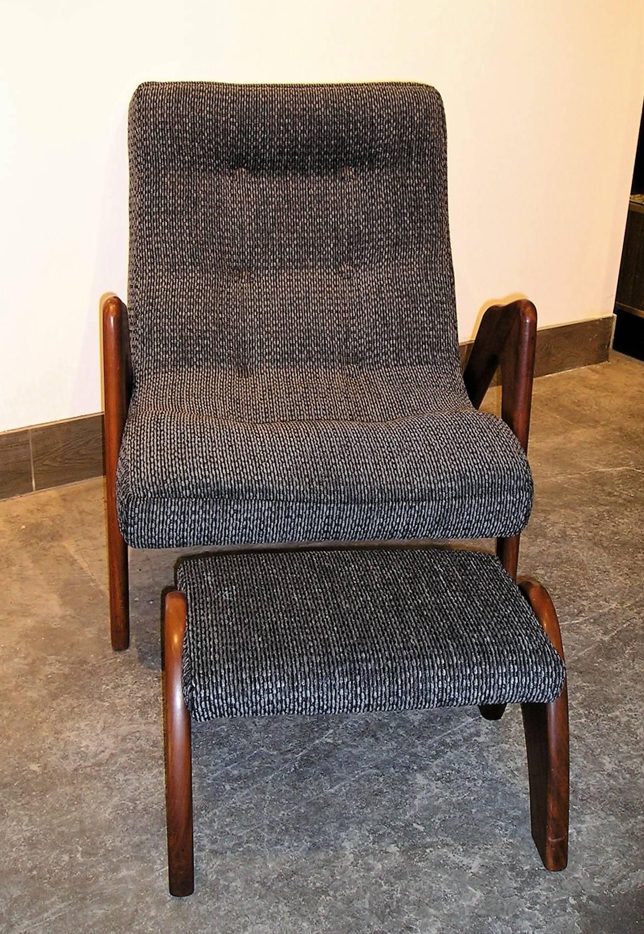 adrian pearsall lounge chair and ottoman
