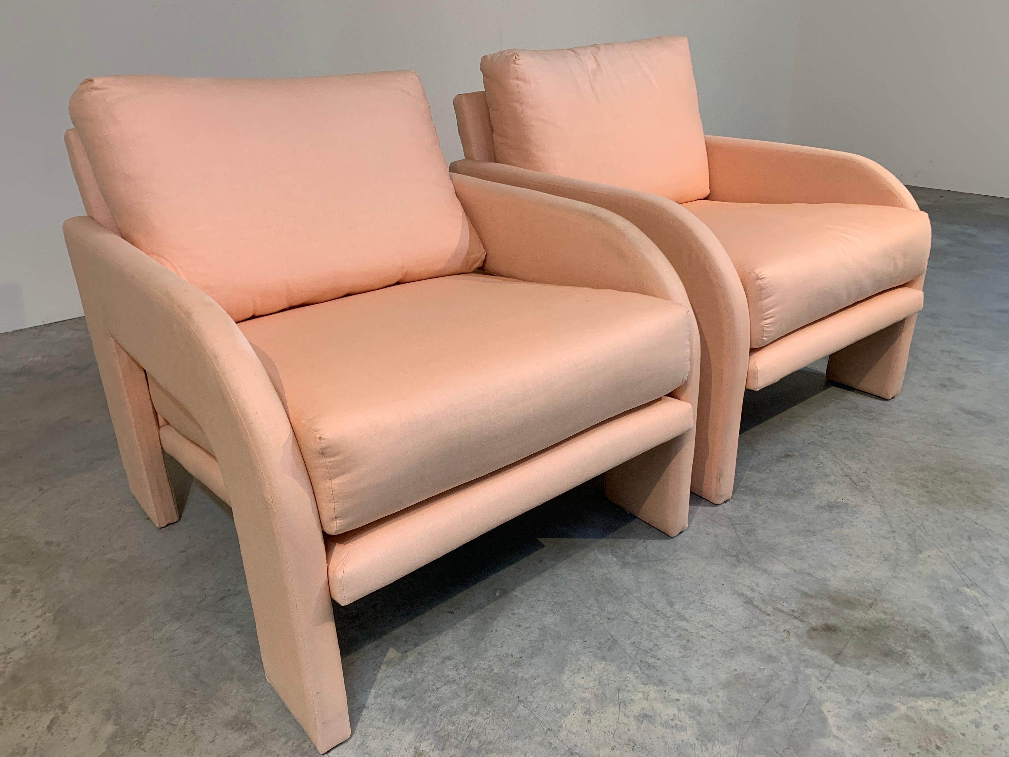 Adrian Pearsall Lounge Chairs For Comfort Designs, circa 1970 In Good Condition In Southampton, NJ