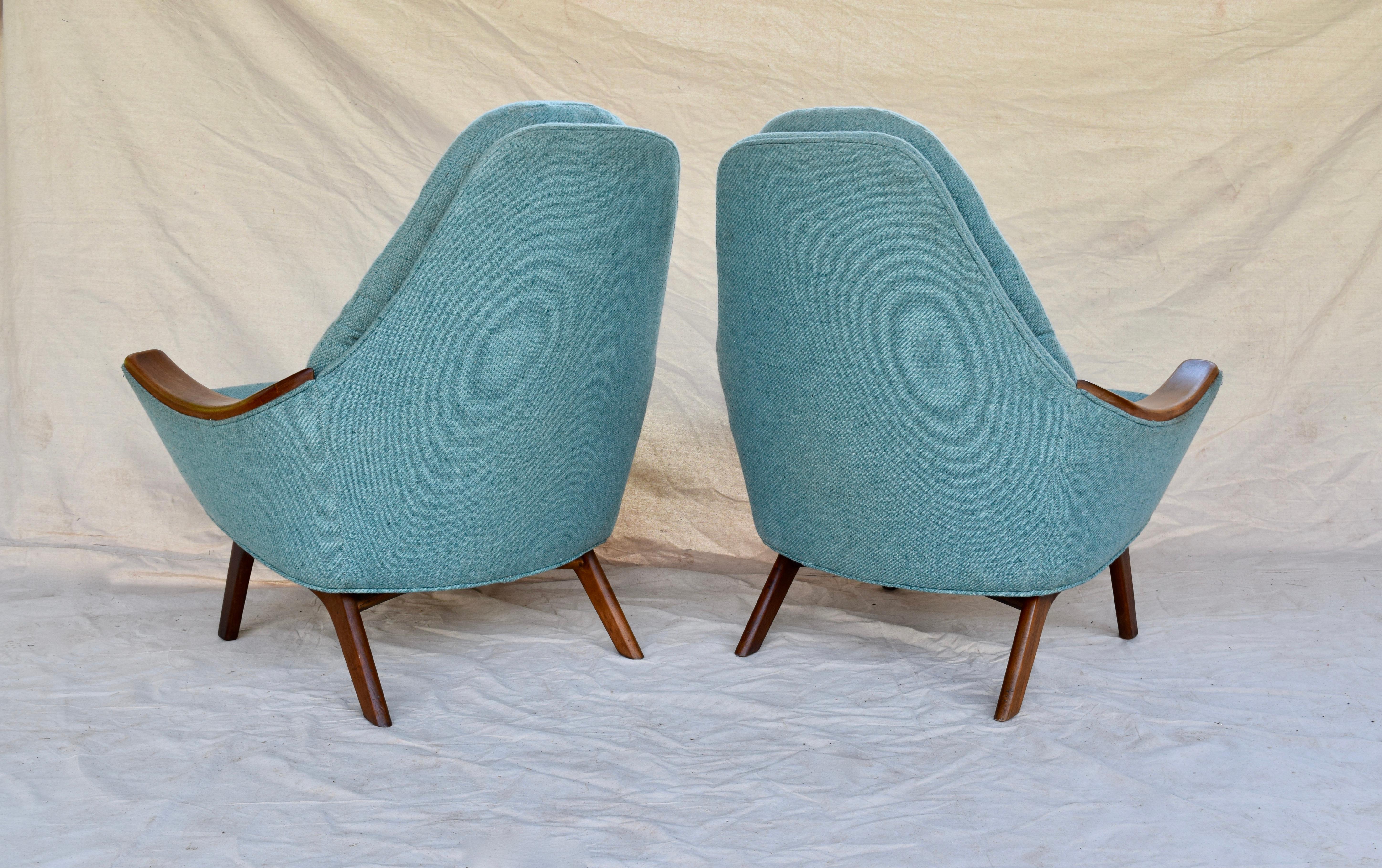 20th Century Adrian Pearsall Papa Bear Lounge Chairs