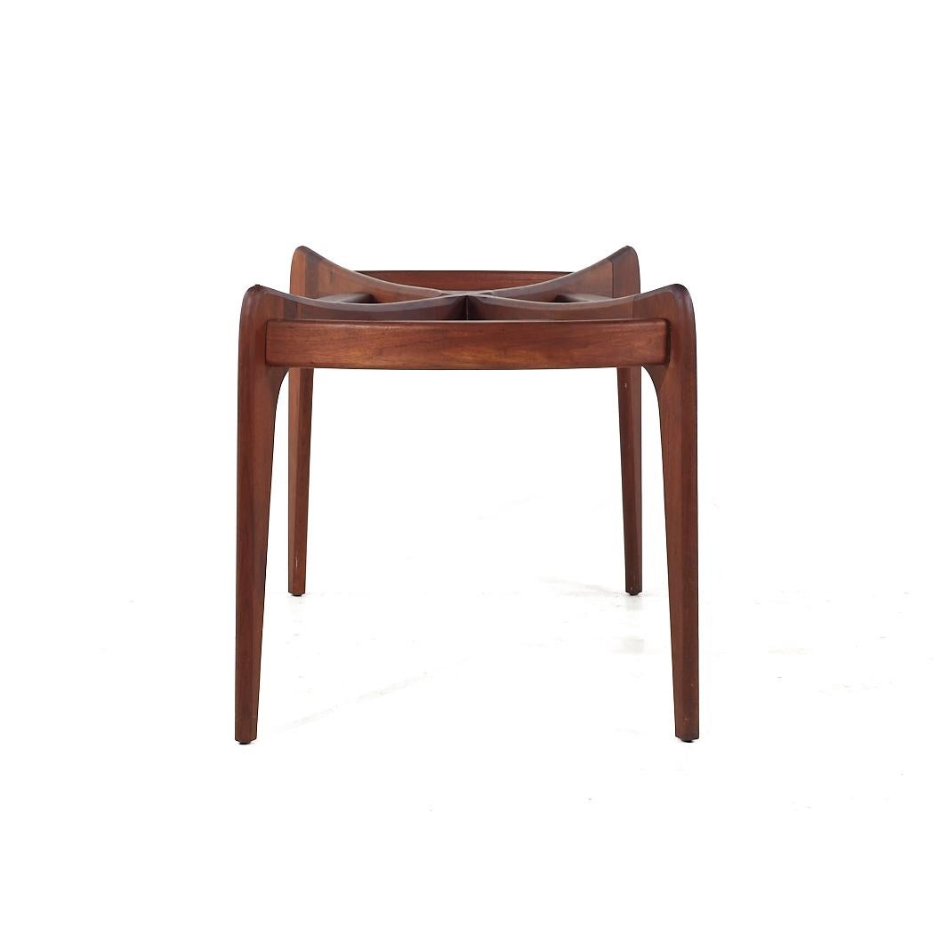 American Adrian Pearsall Mid Century 2179-T Walnut Compass Dining Table For Sale