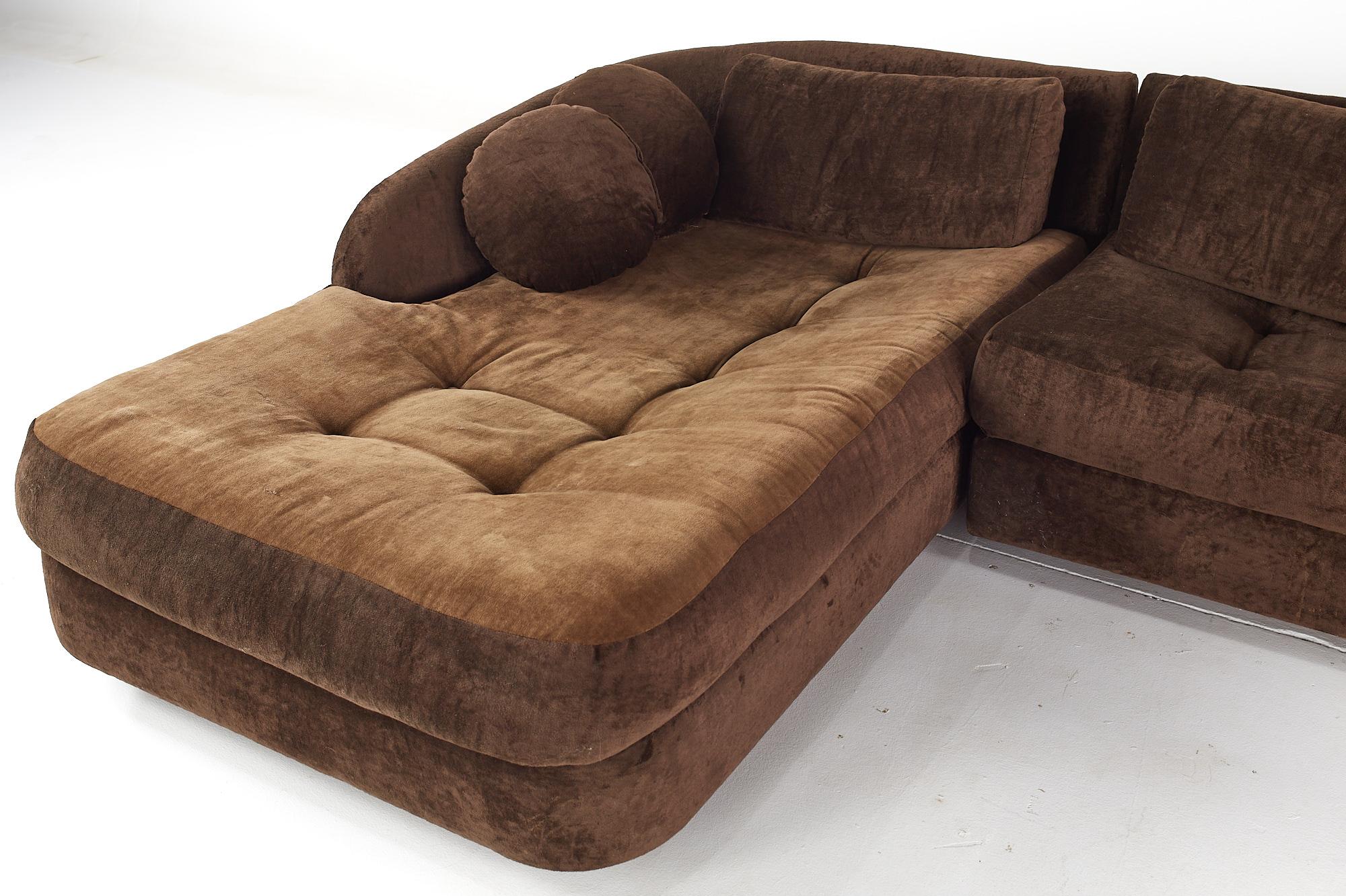 American Adrian Pearsall Mid Century Cloud Sectional Sofa For Sale