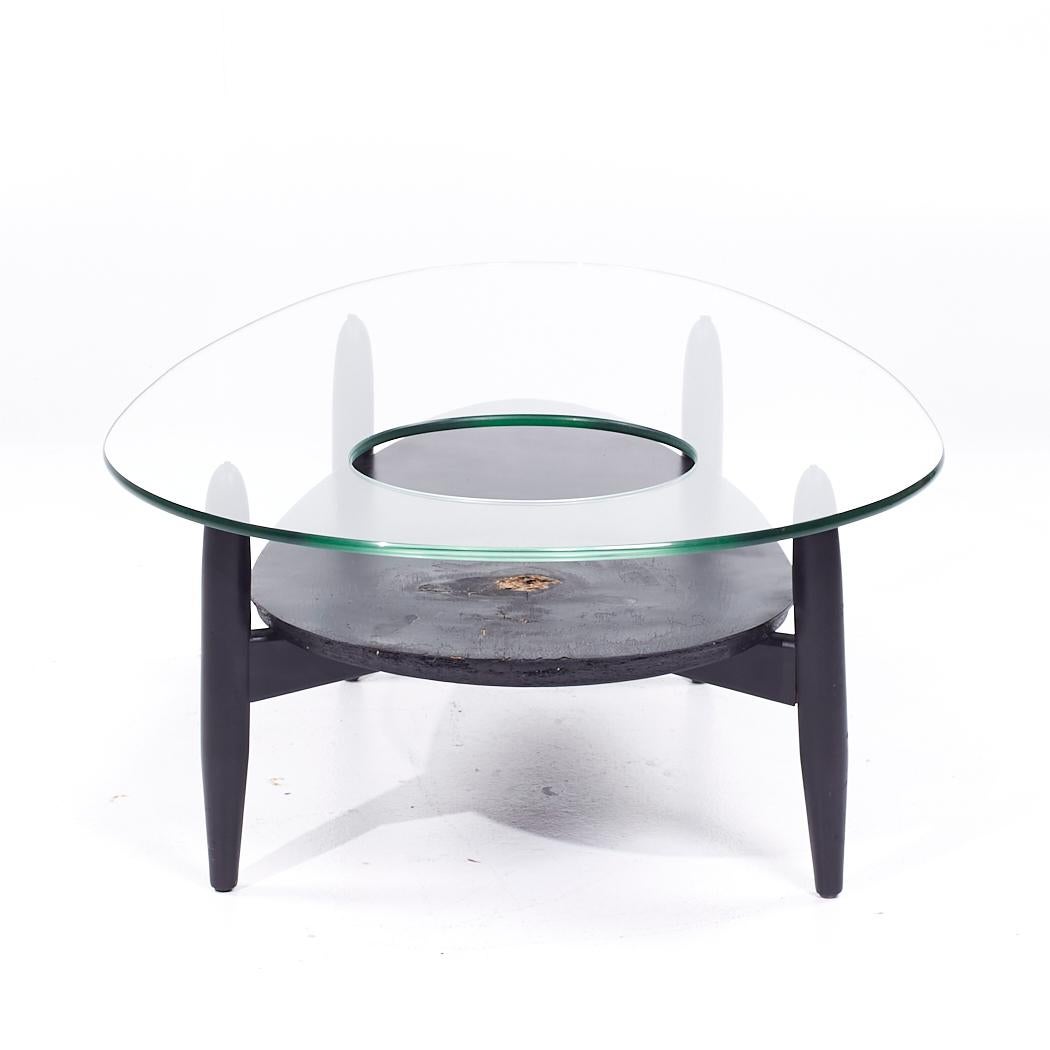Glass Adrian Pearsall Mid Century Coffee Table For Sale