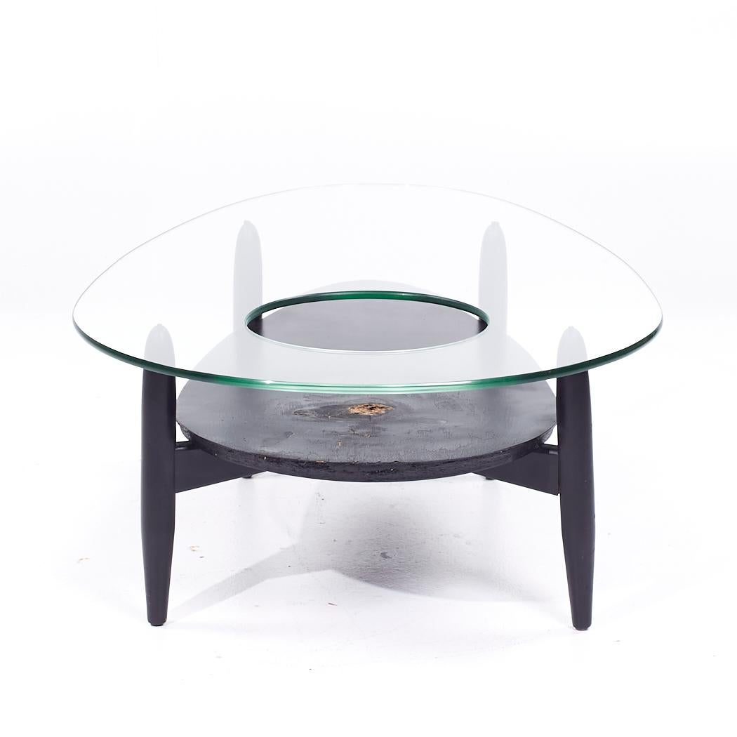 Verre Table basse du milieu du siècle Adrian Pearsall en vente