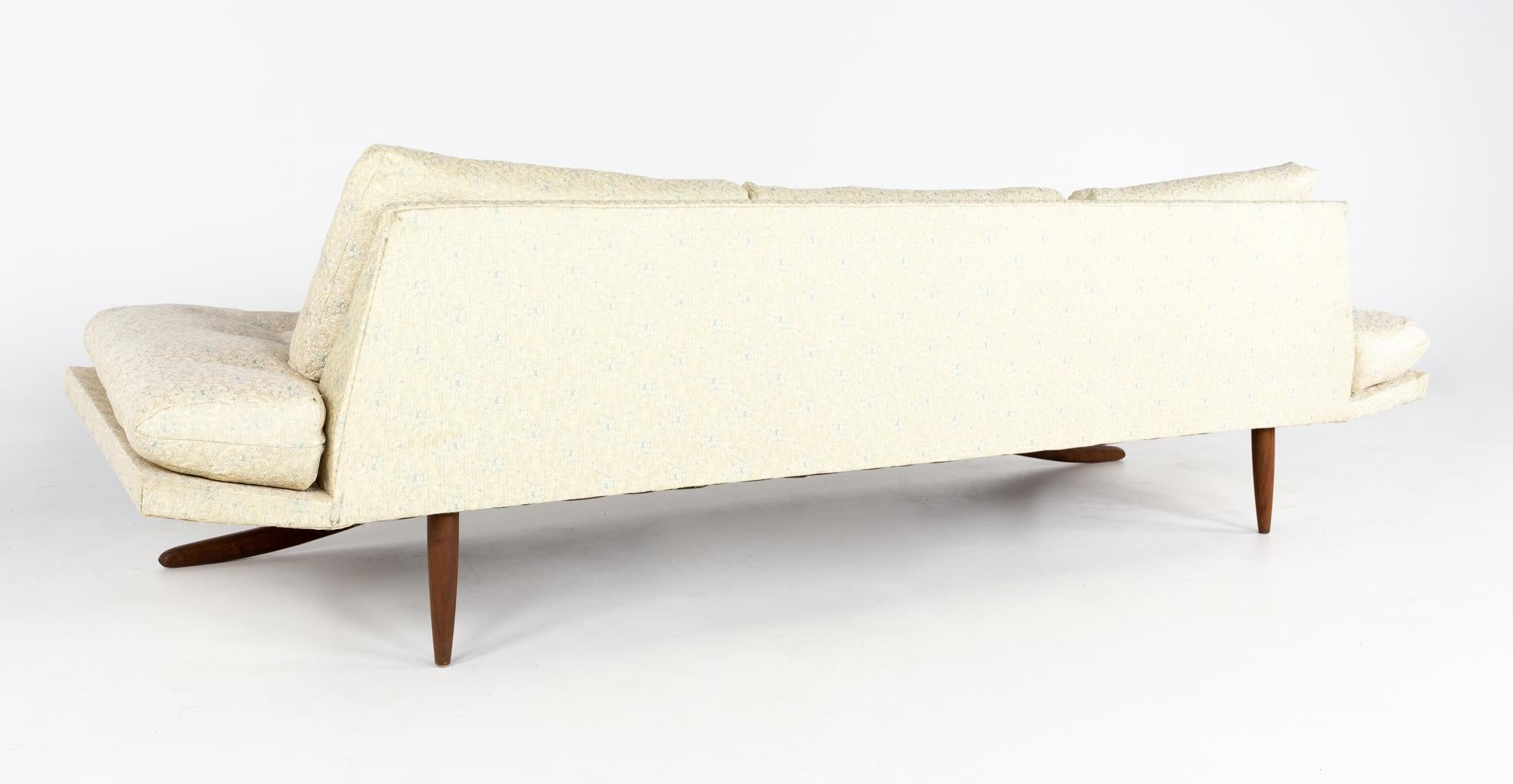 Upholstery Adrian Pearsall Mid Century Gondola Sofa