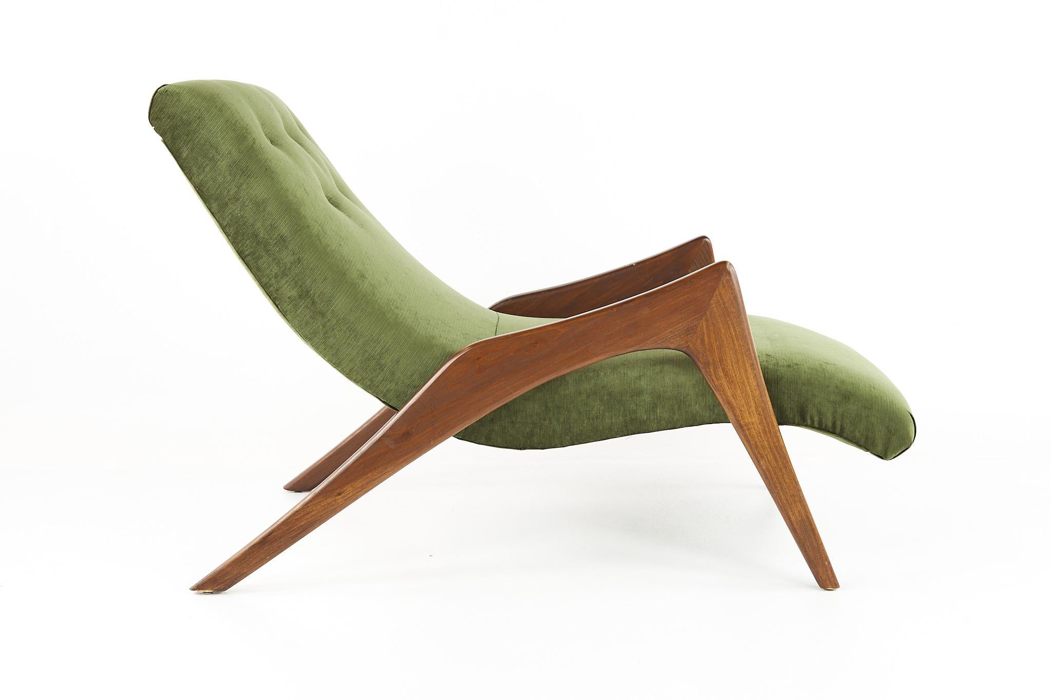 American Adrian Pearsall Style Mid Century Grasshopper Lounge Chair