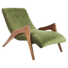 Adrian Pearsall Style Mid Century Grasshopper Lounge Chair