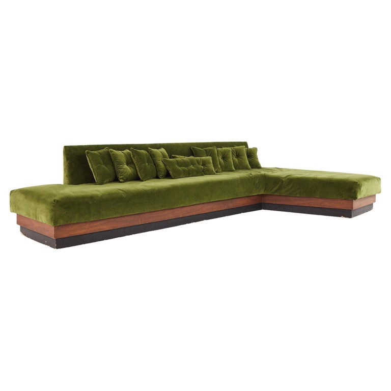 Adrian Pearsall sectional sofa, 1970s, offered by Modern Hill Inc.