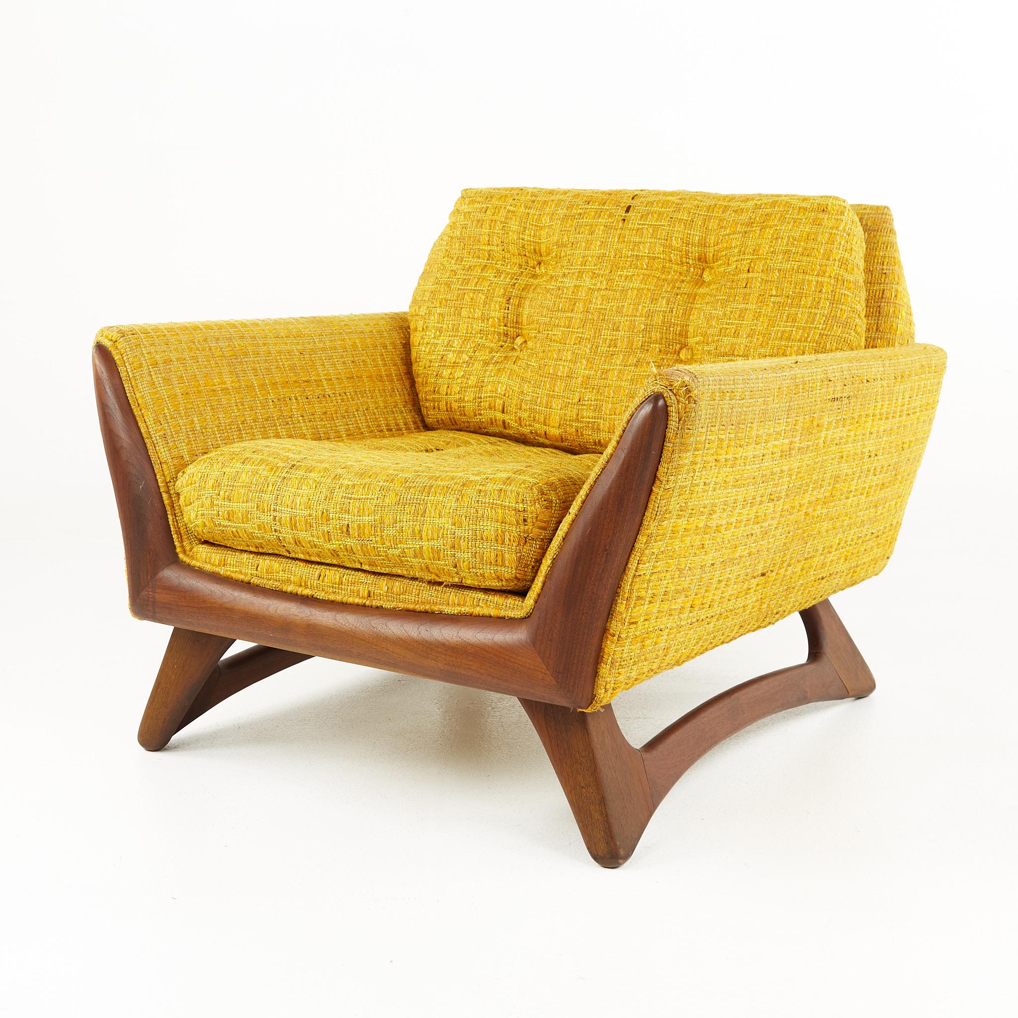 Mid-Century Modern Adrian Pearsall Mid Century Lounge Chair Yellow