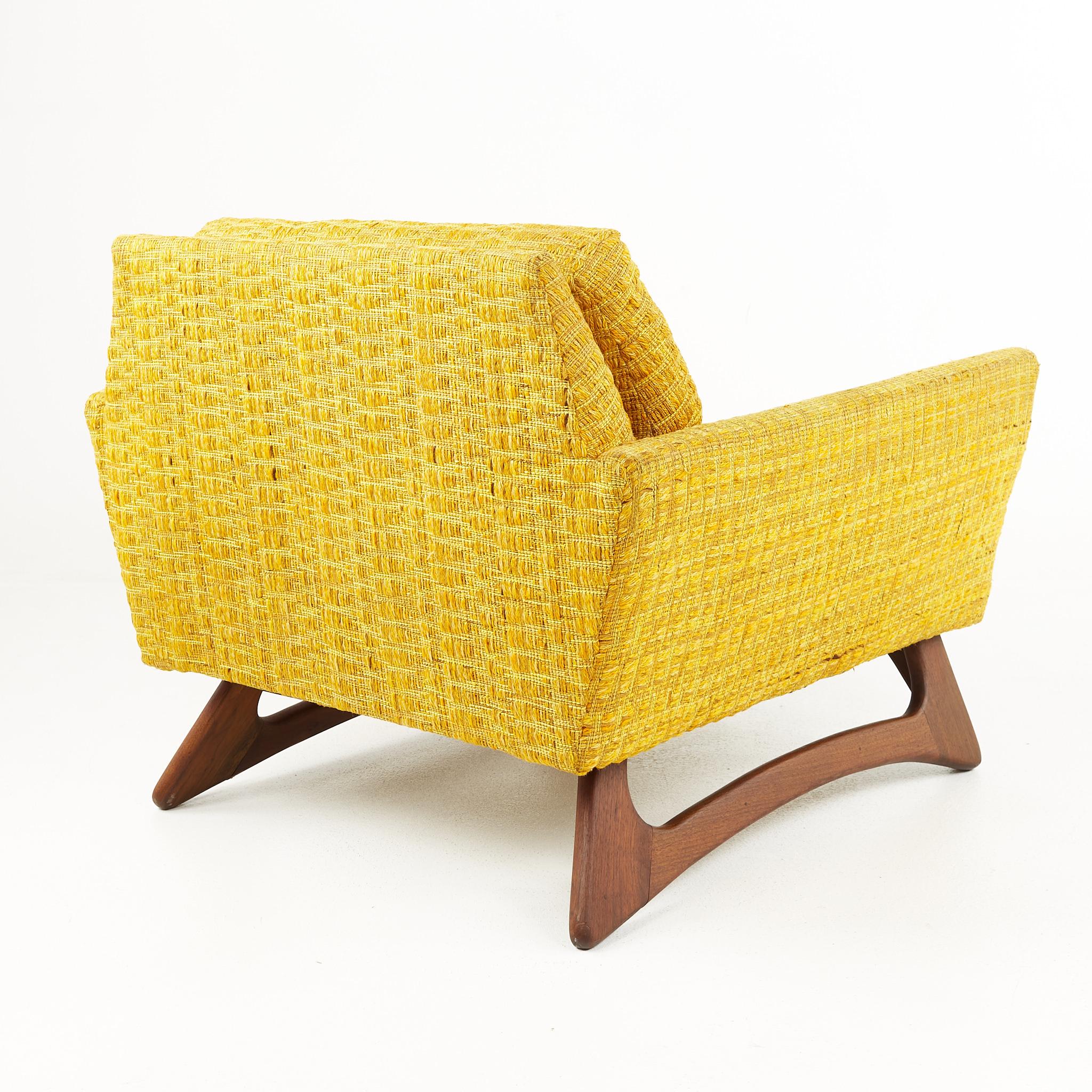 American Adrian Pearsall Mid Century Lounge Chair Yellow