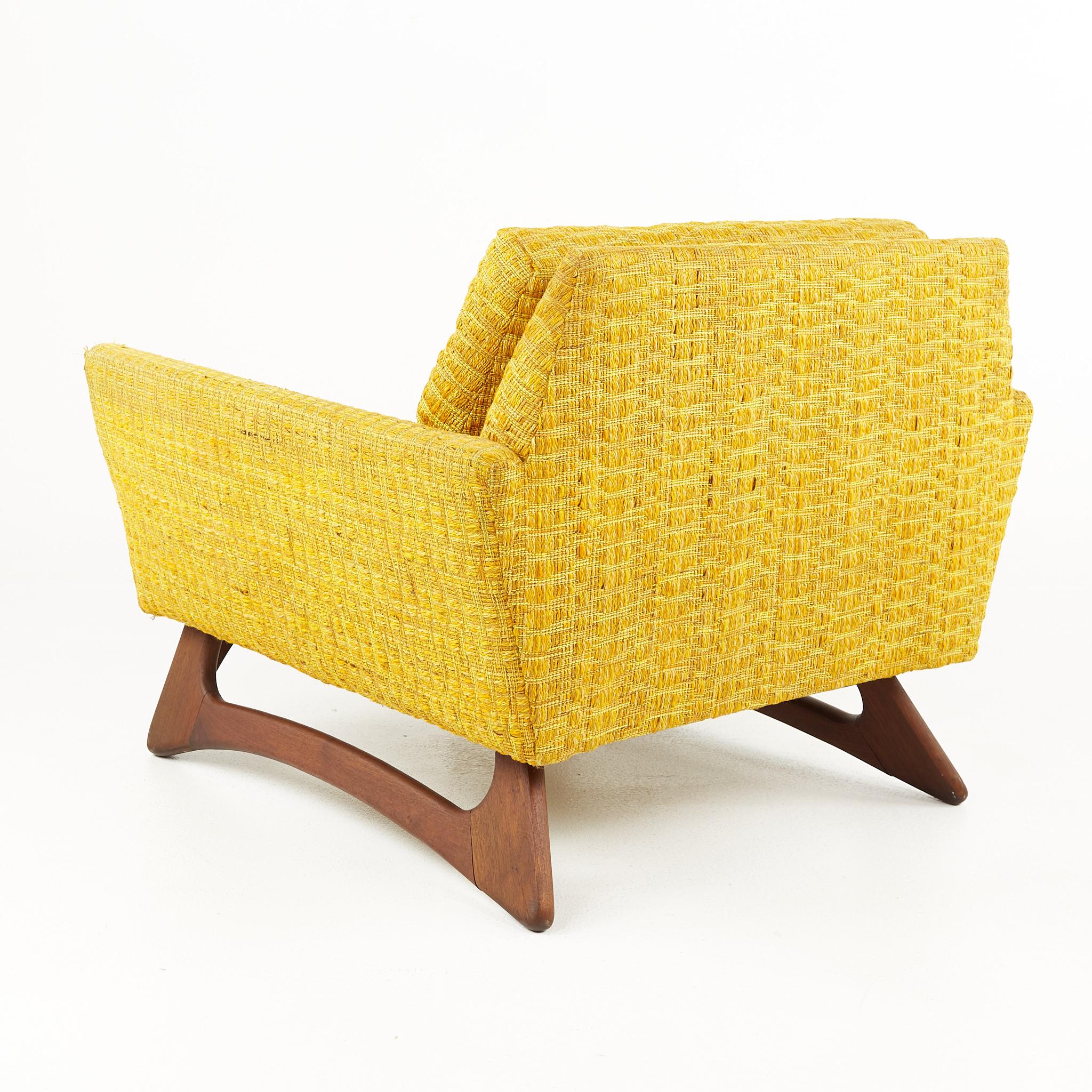 Late 20th Century Adrian Pearsall Mid Century Lounge Chair Yellow
