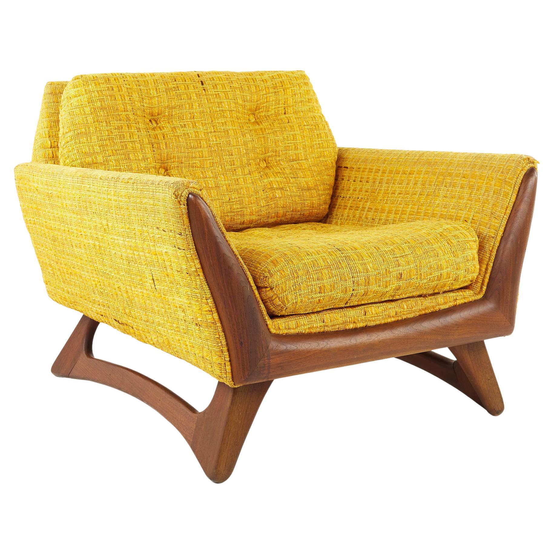 Adrian Pearsall Mid Century Lounge Chair Yellow