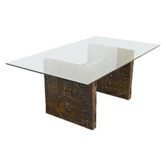 Mesa de comedor Brutalista de mediados de siglo Adrian Pearsall, años 60