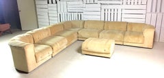 Adrian Pearsall Mid-Century Modern Craft Associates Suede Modular Sectional Sofa