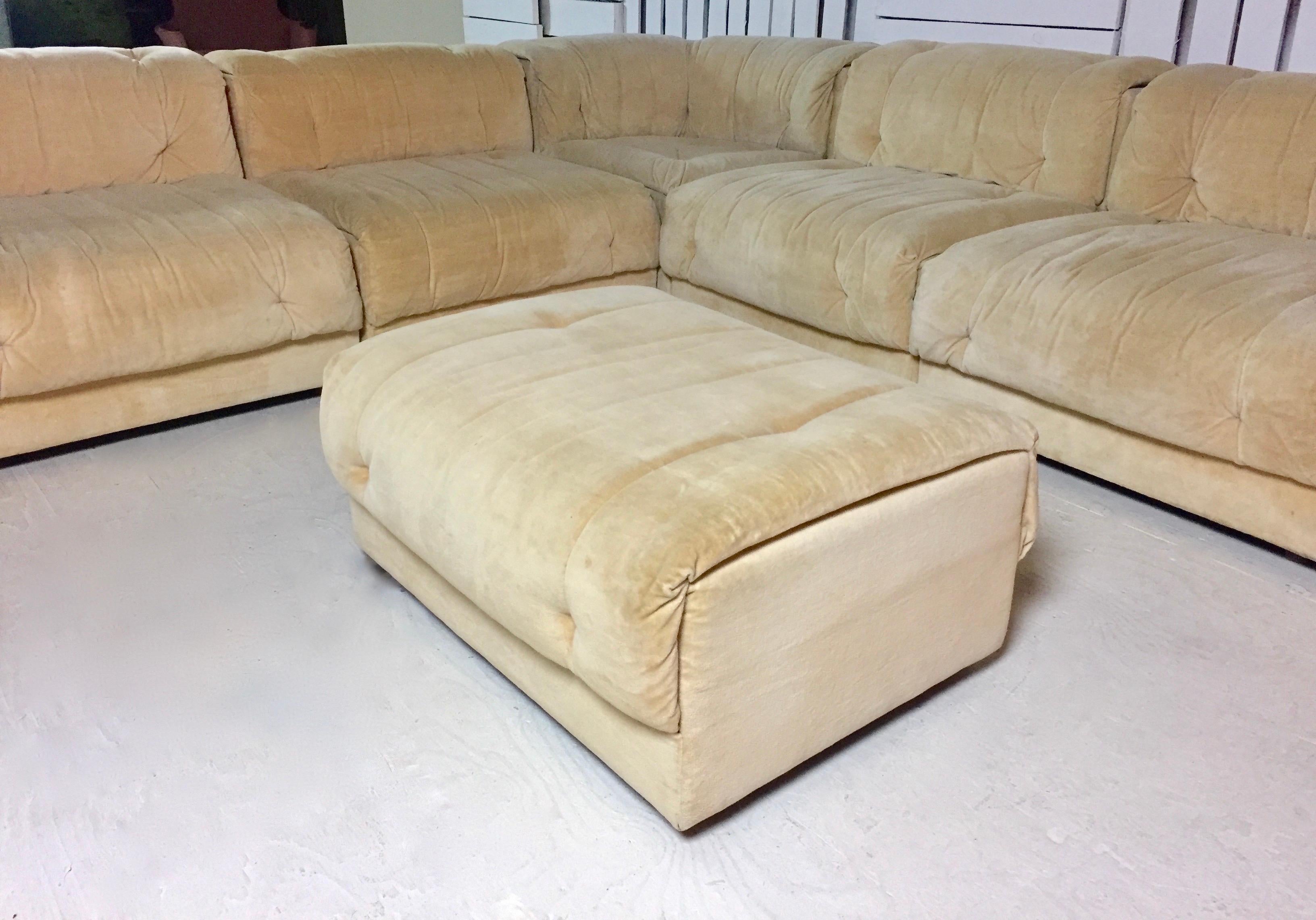 Adrian Pearsall Mid-Century Modern Craft Associates Suede Modular Sectional Sofa 2