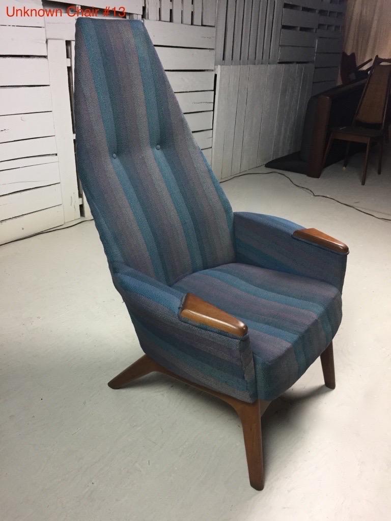 Adrian Pearsall fauteuil de salon à haut dossier, moderne du milieu du siècle dernier, Craft Associates en vente 3